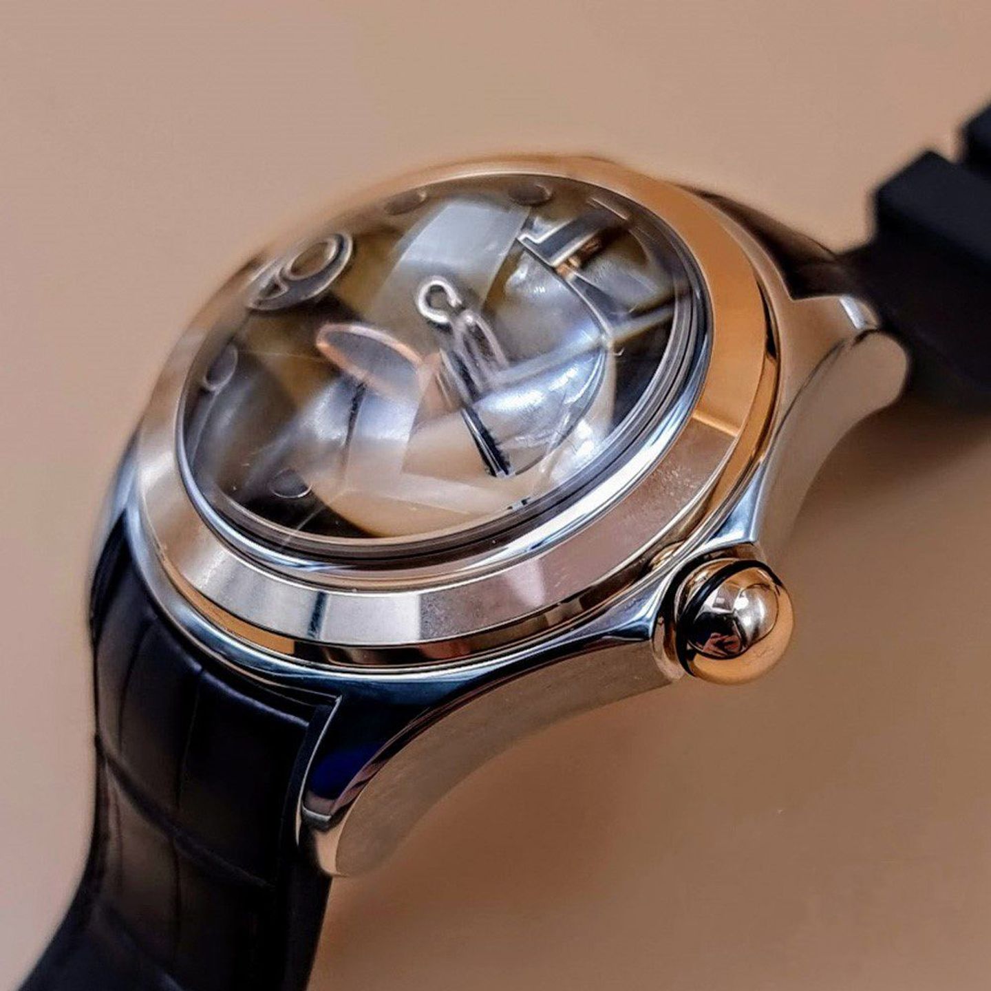 Corum Bubble L395.03222 (395.100.24/0002 OT01) (2025) - Brown dial 42 mm Steel case (3/8)