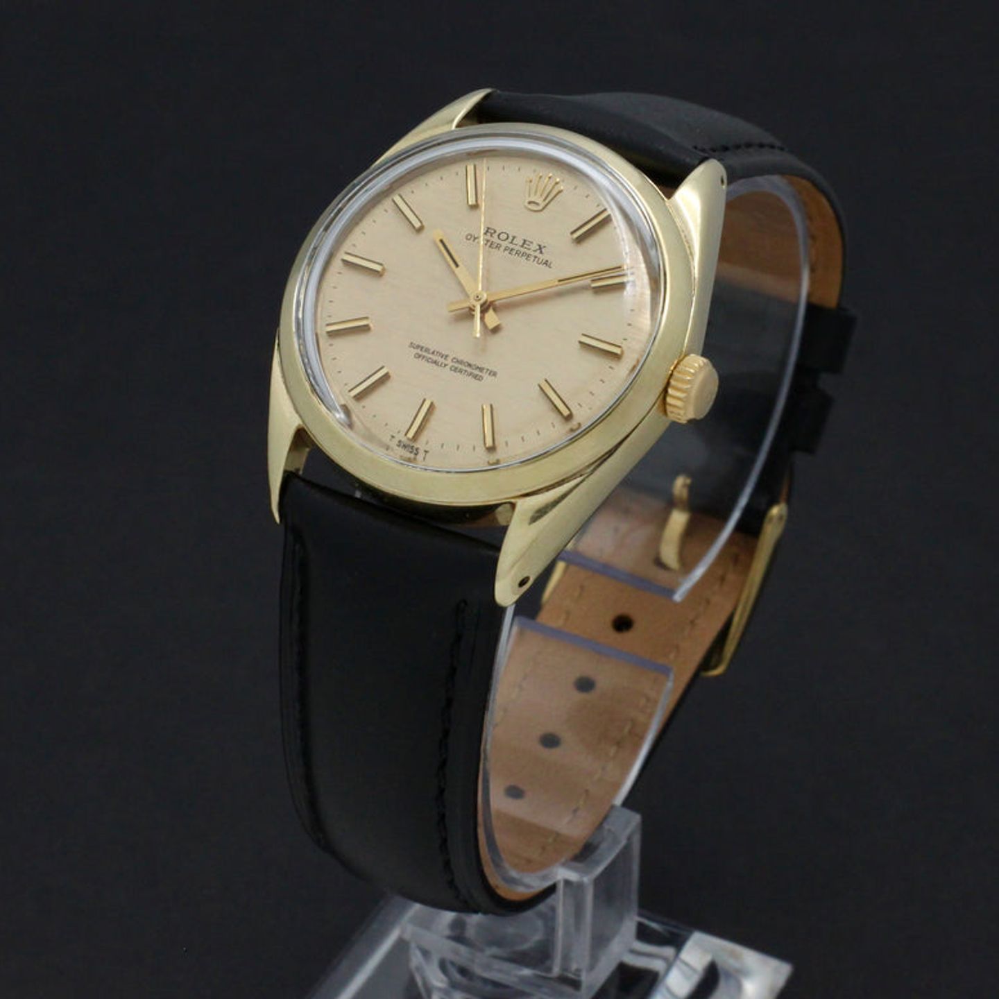 Rolex Oyster Perpetual 1024 (1971) - Goud wijzerplaat 34mm Goud/Staal (4/6)