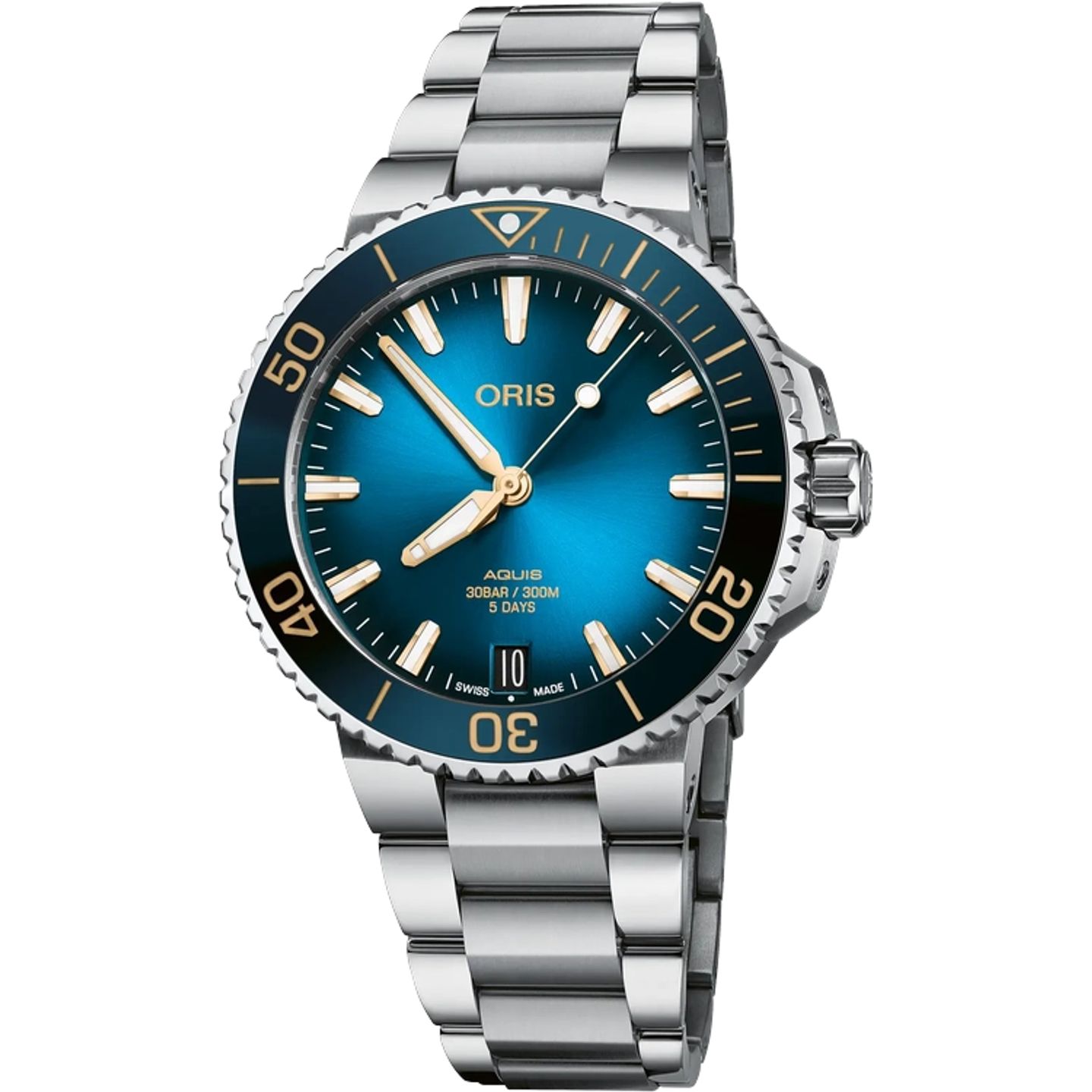 Oris Aquis Date 01 400 7769 4125-07 8 22 09PEB (2025) - Blauw wijzerplaat 42mm Staal (1/1)
