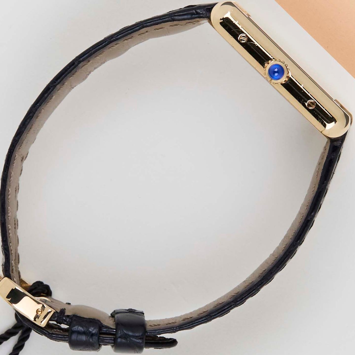 Cartier Tank Solo W1018755 (2009) - Wit wijzerplaat 31mm Geelgoud (7/8)