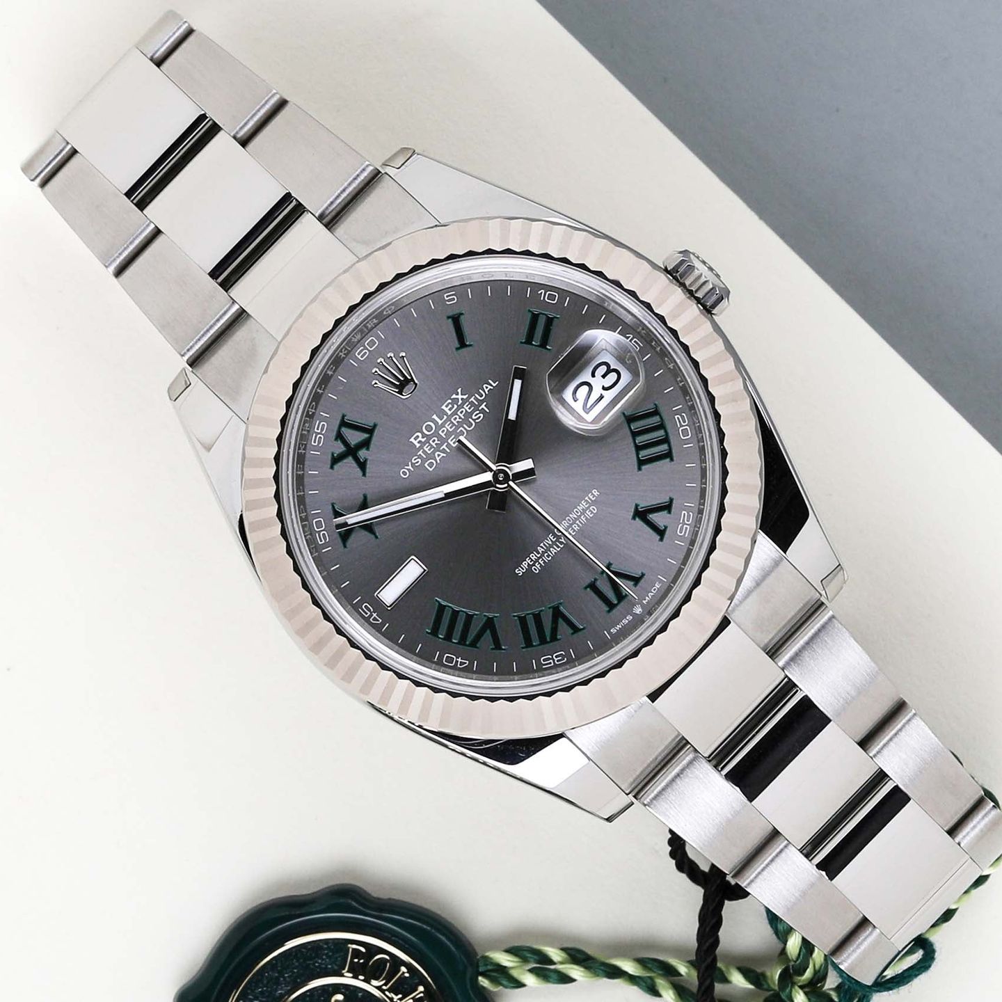 Rolex Datejust 41 126334 (2024) - Grijs wijzerplaat 41mm Staal (1/8)