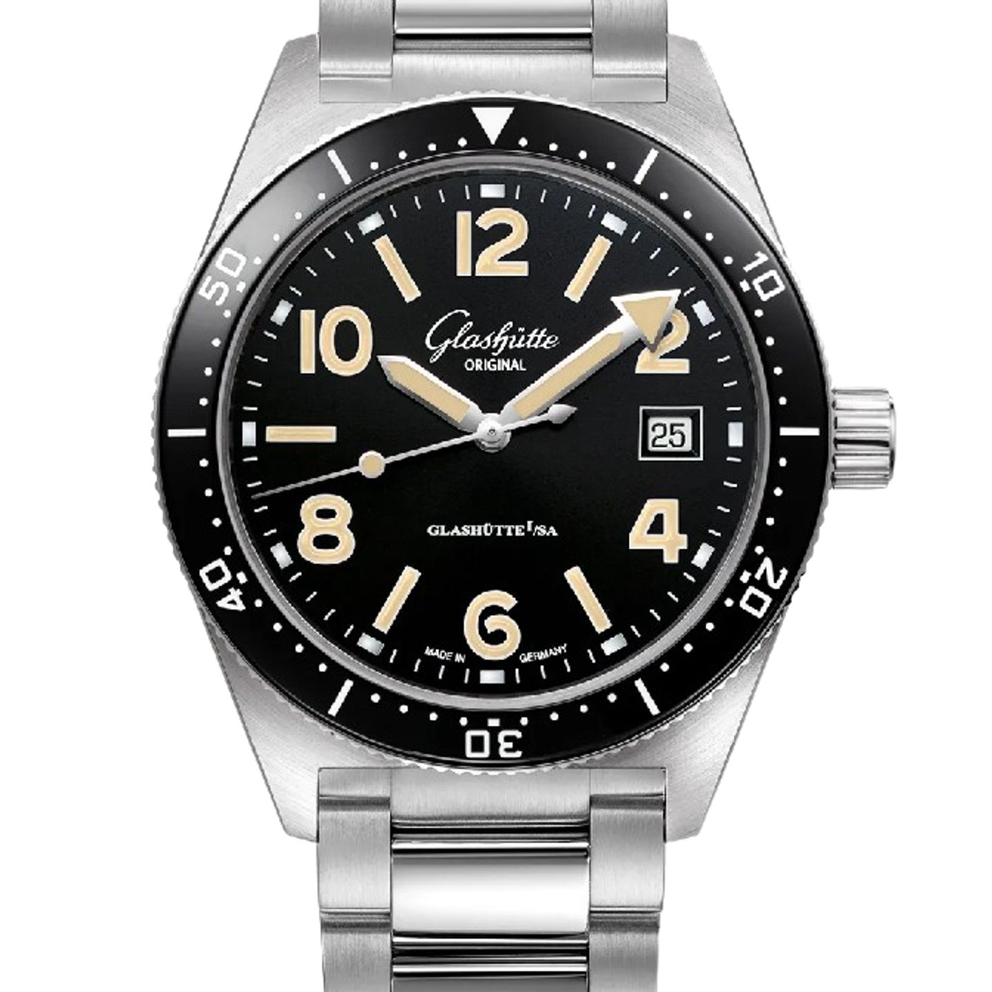 Glashütte Original SeaQ 1-39-11-06-80-70 (2024) - Black dial 40 mm Steel case (1/1)