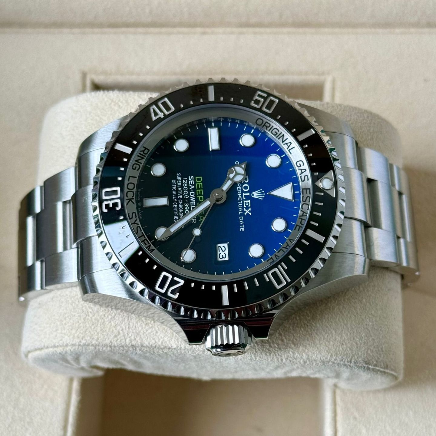 Rolex Sea-Dweller Deepsea 126660 (2020) - Blauw wijzerplaat 44mm Staal (4/7)