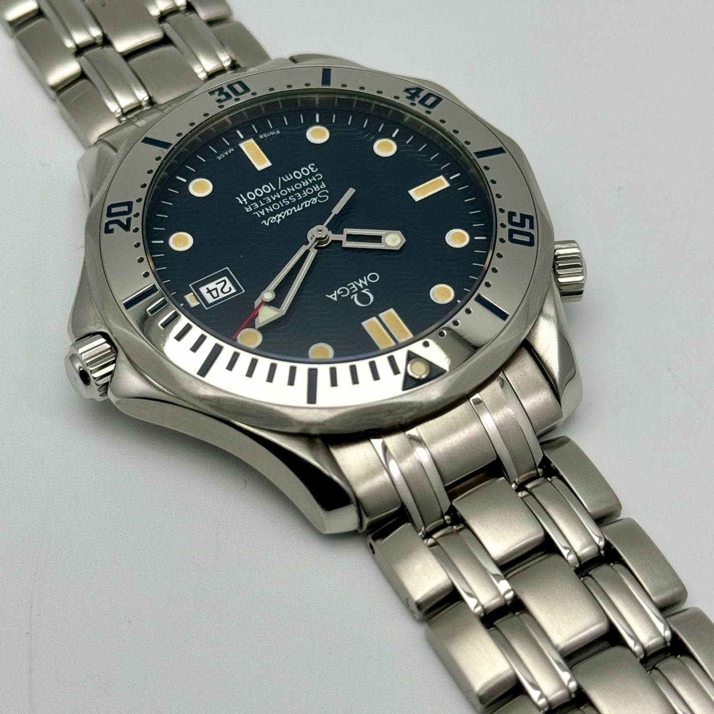 Omega Seamaster Diver 300 M 2532.80.00 (1997) - Blauw wijzerplaat 41mm Staal (8/10)