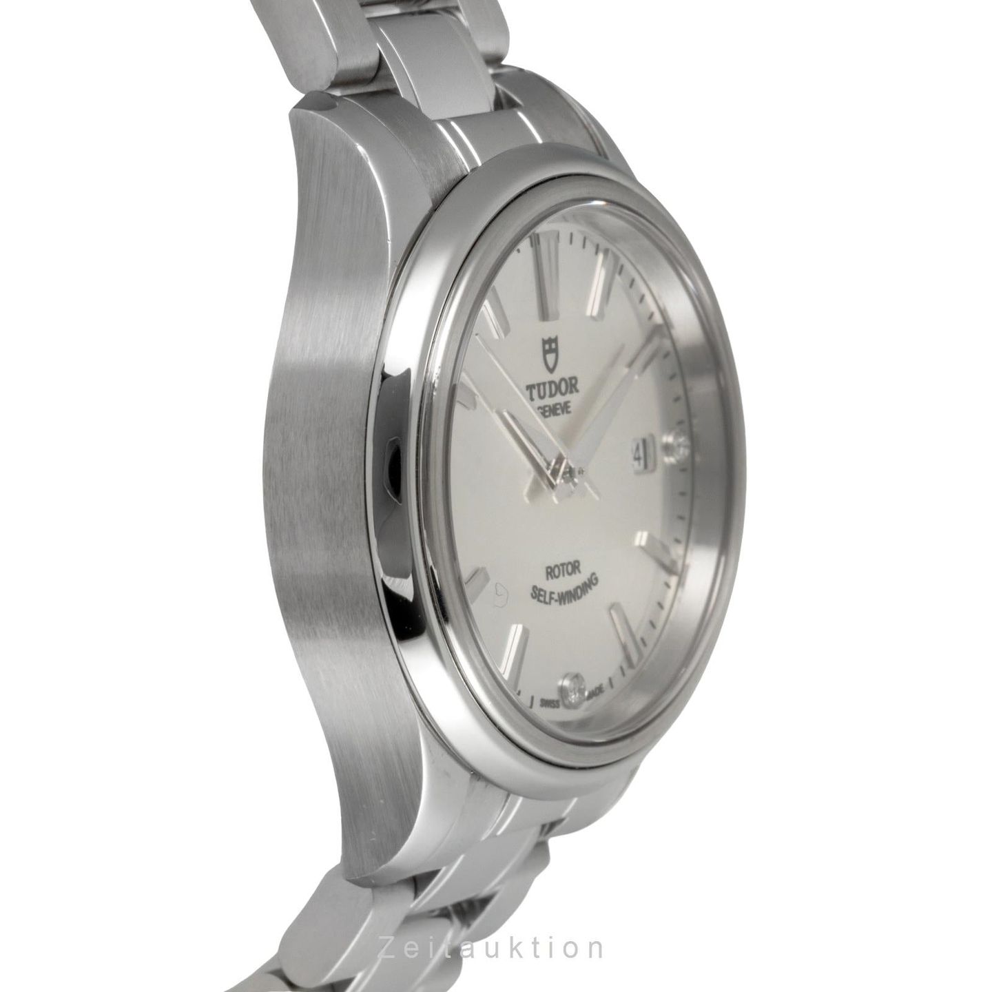 Tudor Style 12100 (Unknown (random serial)) - Silver dial 28 mm Steel case (6/8)