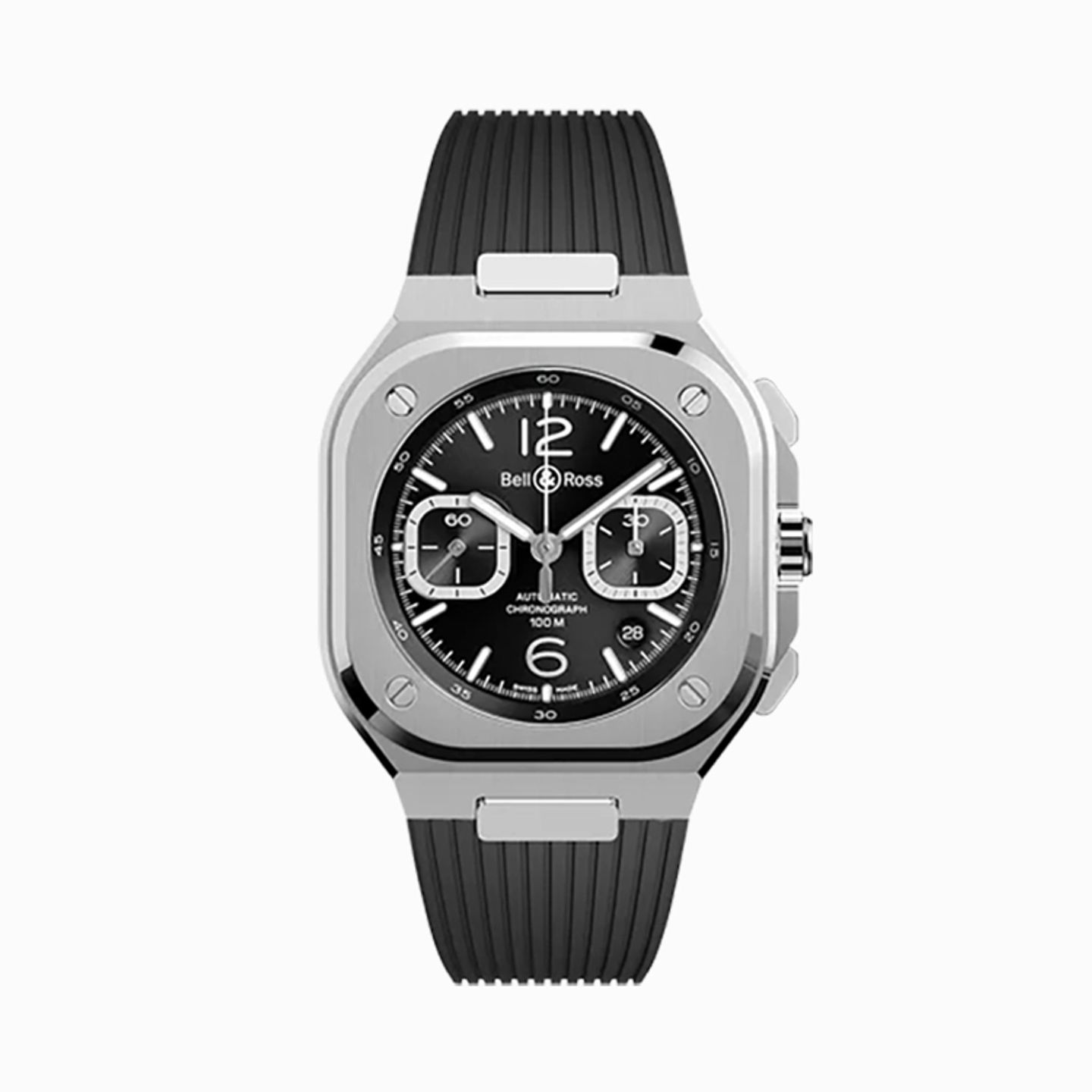 Bell & Ross BR 05 BR05C-BLC-ST/SRB (2025) - Zwart wijzerplaat 43mm Staal (1/1)