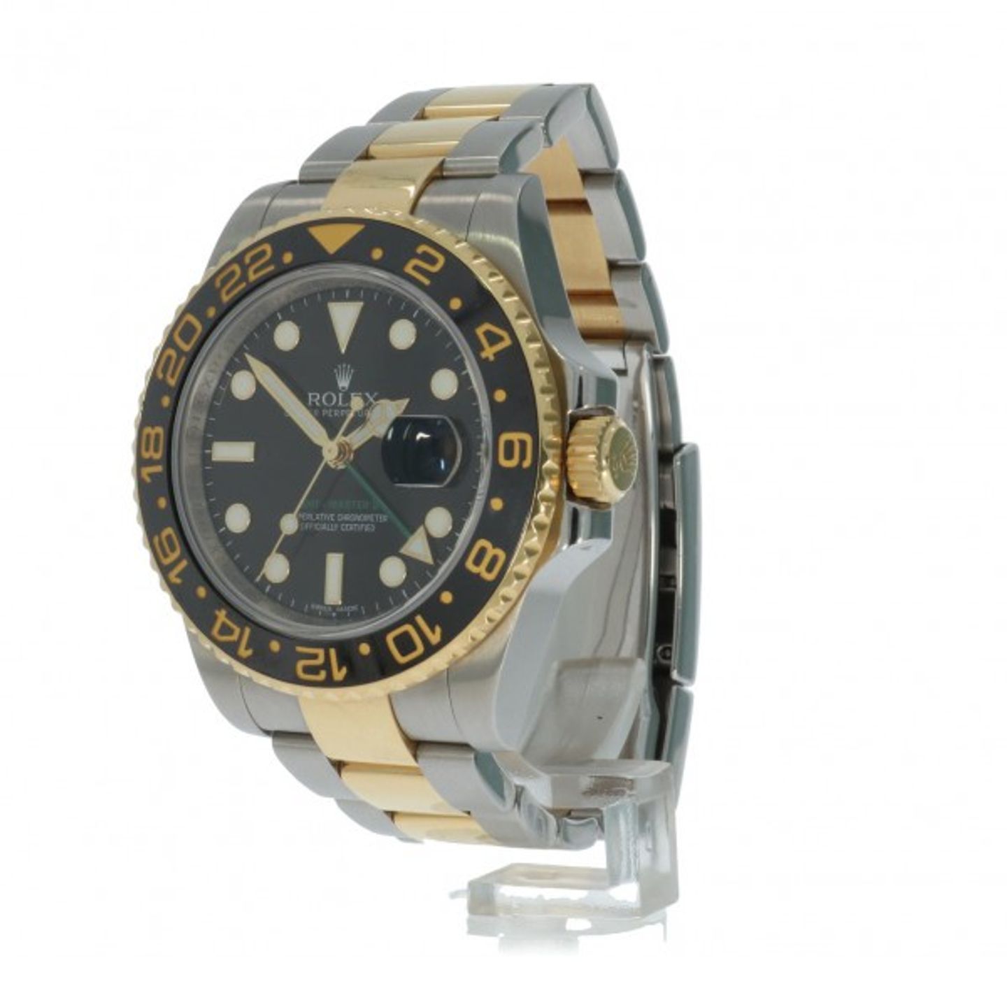Rolex GMT-Master II 116713LN (Unknown (random serial)) - Black dial 40 mm Gold/Steel case (2/5)