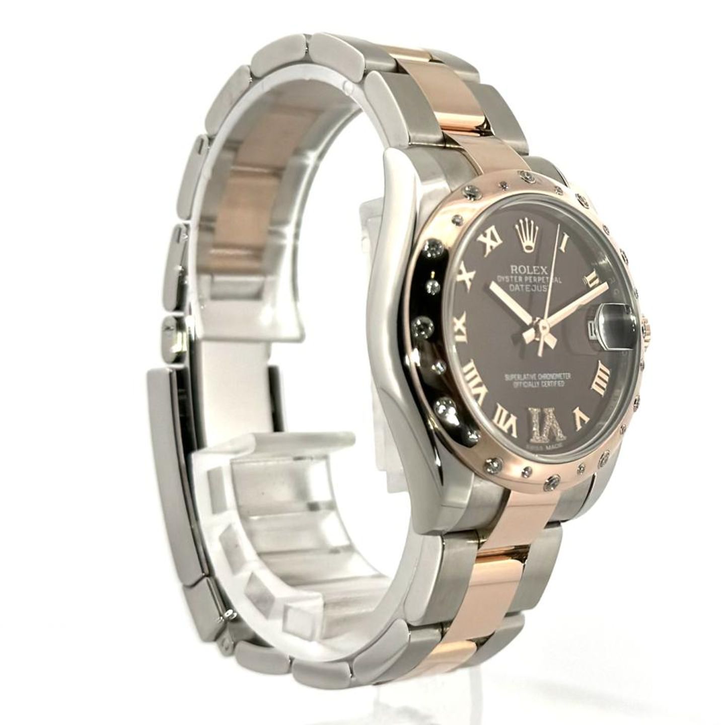 Rolex Datejust 31 178341 (2012) - Brown dial 31 mm Gold/Steel case (4/8)