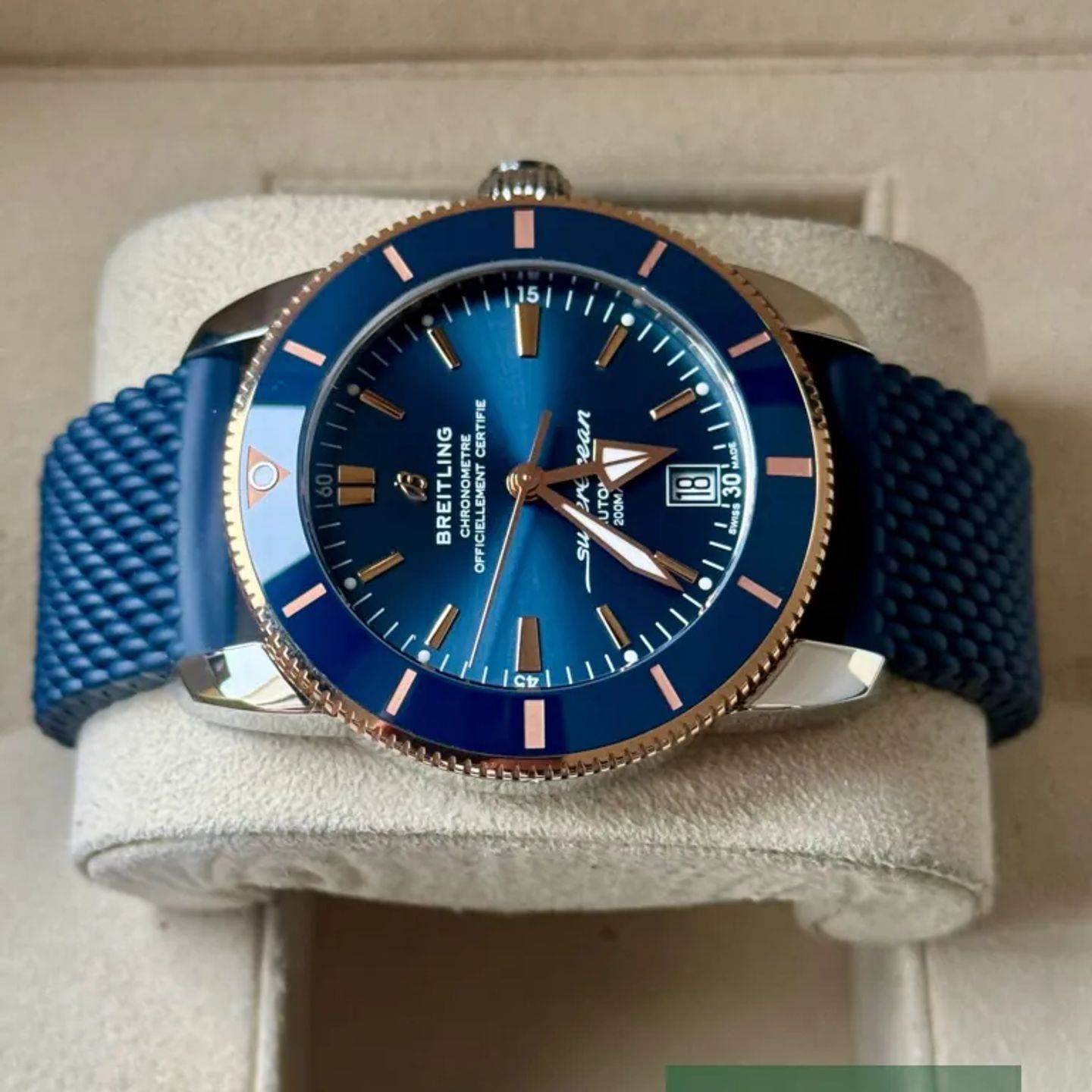 Breitling Superocean Heritage UB2010161C1S1 (2024) - Blauw wijzerplaat 42mm Staal (5/7)