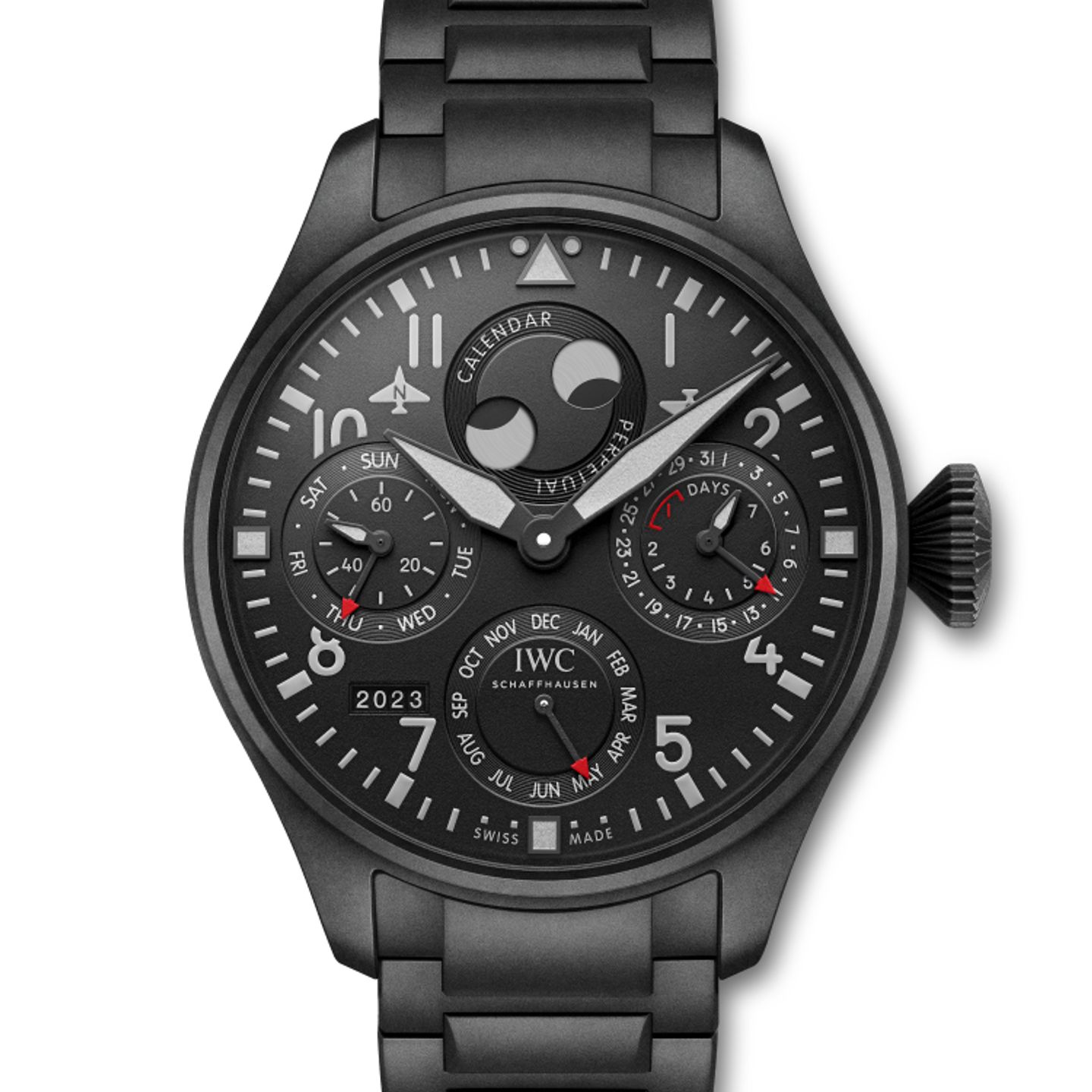 IWC Big Pilot Top Gun IW503604 (2024) - Zwart wijzerplaat 46mm Titanium (1/1)