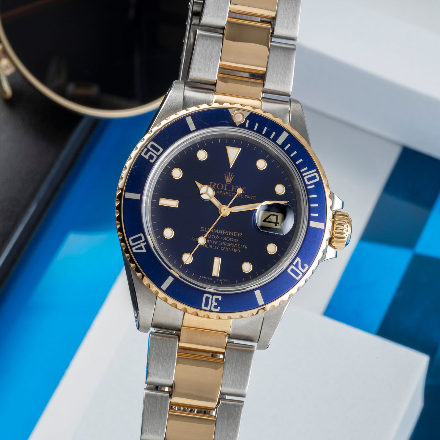 Rolex Submariner Date 16803 (1987) - 40mm Goud/Staal (3/8)