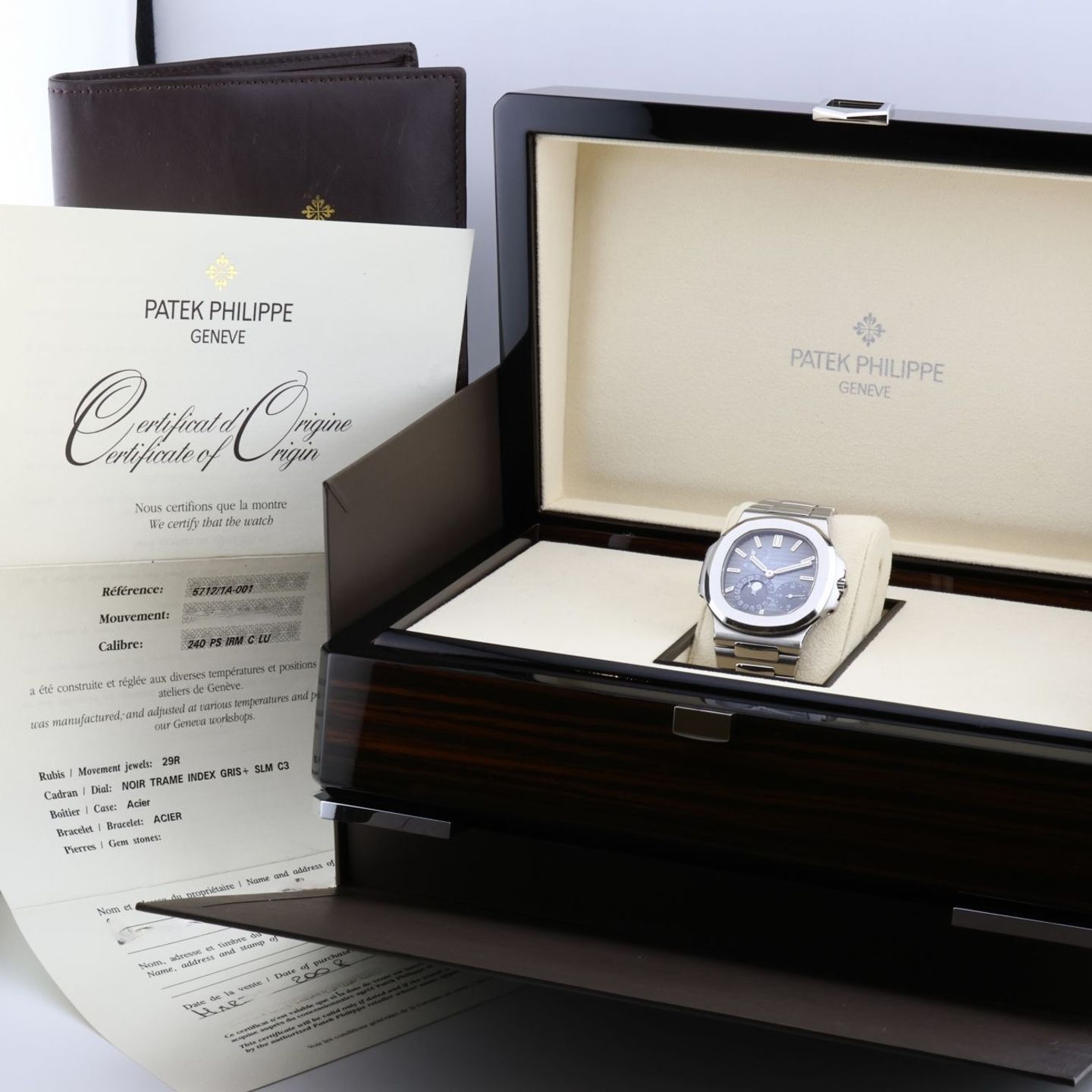 Patek Philippe Nautilus 5712/1A-001 (2008) - Blue dial 40 mm Steel case (2/2)