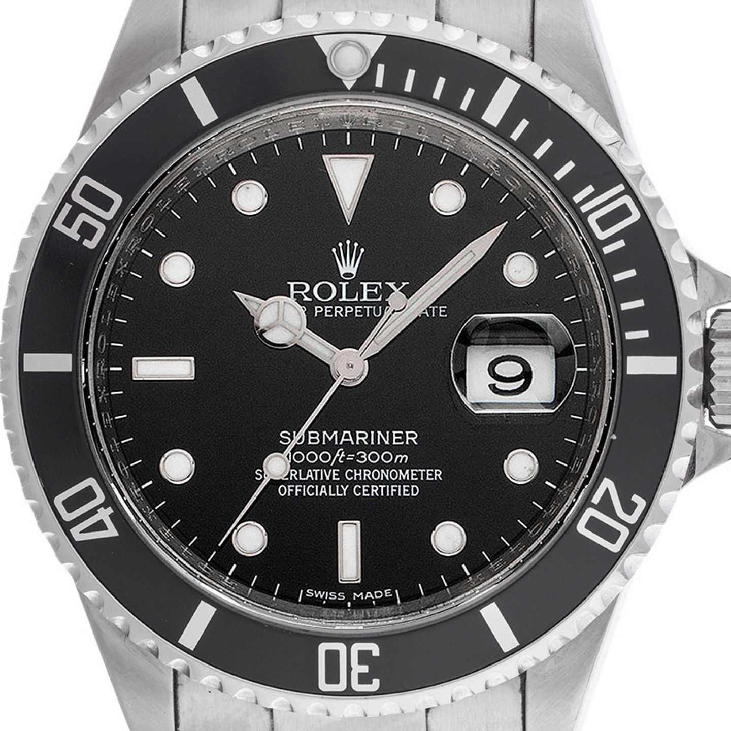 Rolex Submariner Date 16610 (2010) - Zwart wijzerplaat 40mm Staal (1/8)