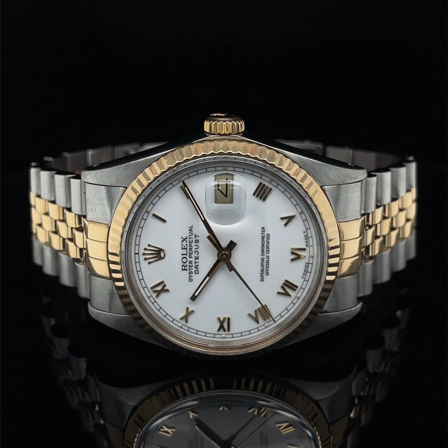Rolex Datejust 36 16013 (1987) - 36 mm Gold/Steel case (7/8)