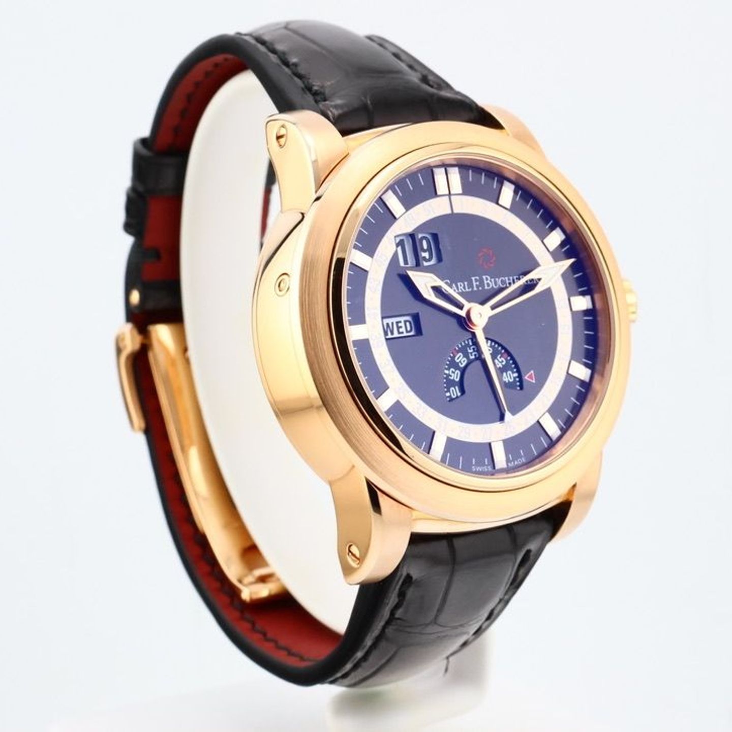 Carl F. Bucherer Patravi 00.10629.03.33.01 (Unknown (random serial)) - Black dial 42 mm Rose Gold case (6/8)