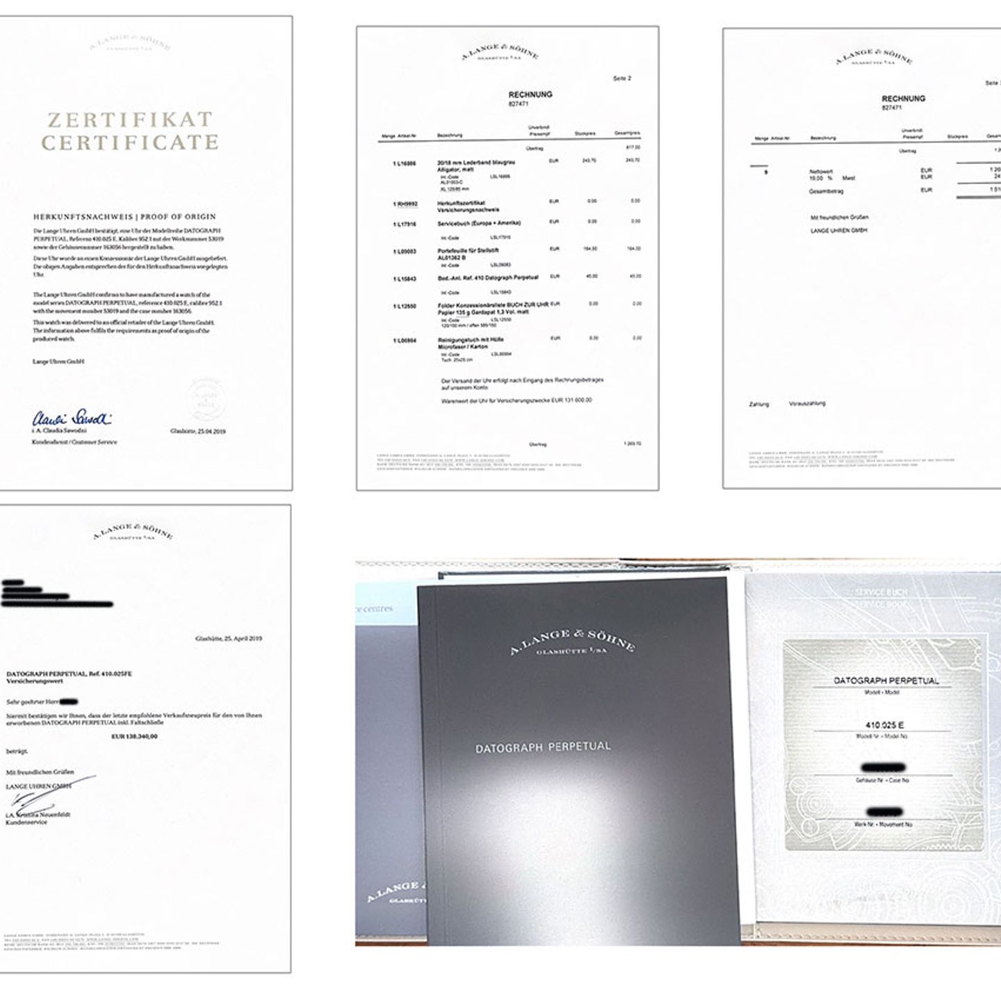A. Lange & Söhne Datograph 410.025 (Unknown (random serial)) - 41 mm Platinum case (8/8)