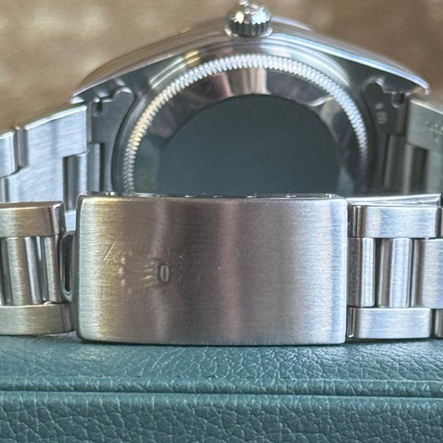 Rolex Oyster Perpetual Date 15200 (2004) - Black dial 34 mm Steel case (6/6)