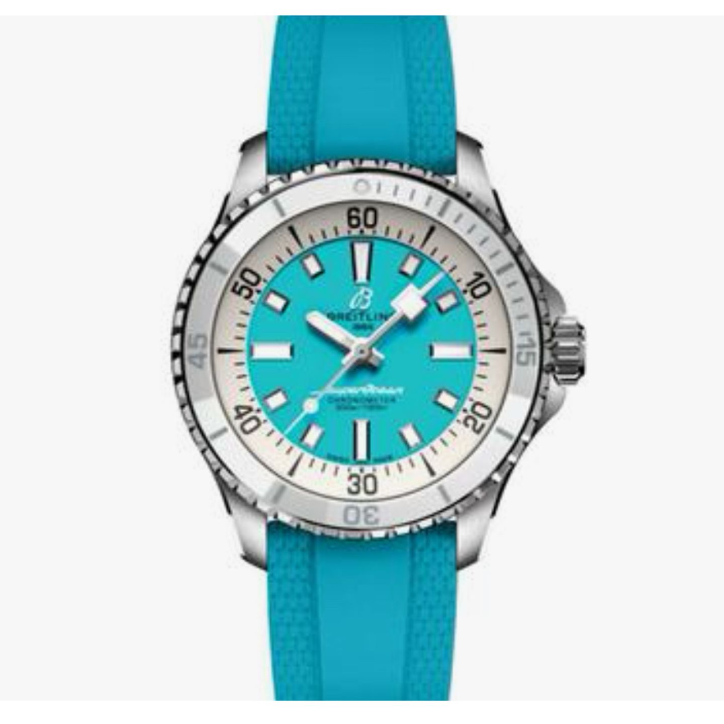 Breitling Superocean A17377211C1S1 (2024) - Blauw wijzerplaat 36mm Staal (1/1)