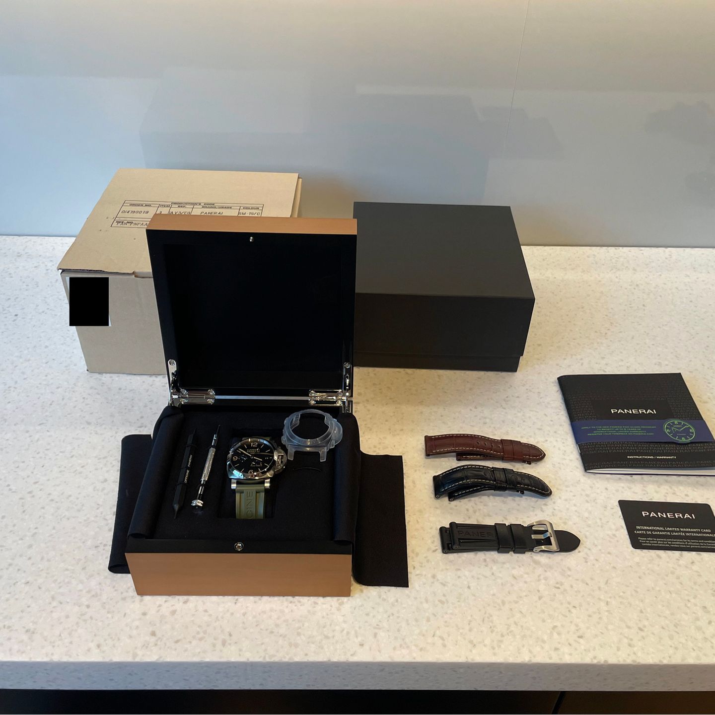 Panerai Luminor 1950 3 Days GMT Power Reserve Automatic PAM01321 (2020) - Black dial 44 mm Steel case (8/8)