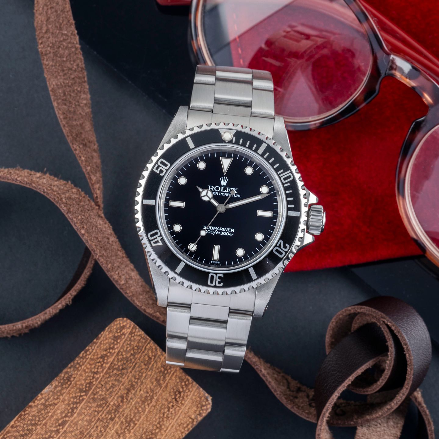 Rolex Submariner No Date 14060 (2000) - Zwart wijzerplaat 40mm Staal (1/8)