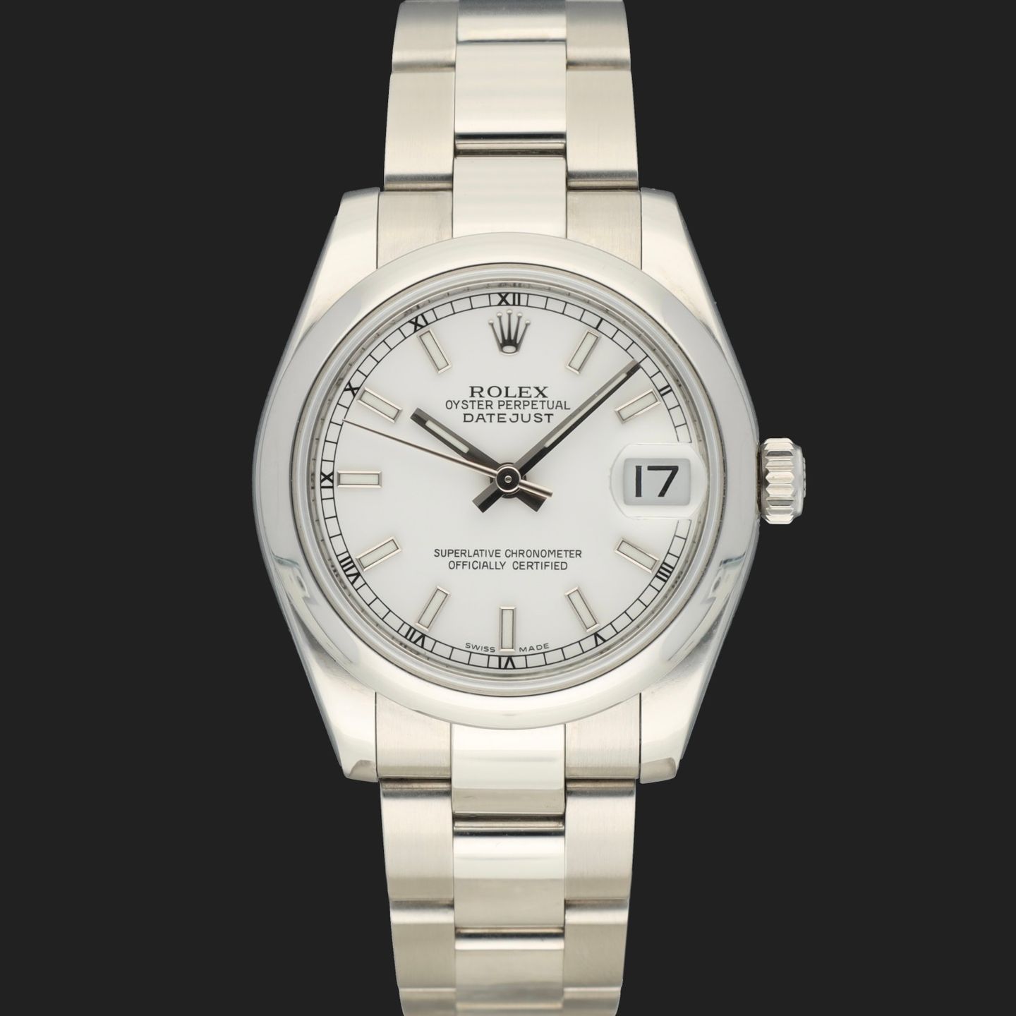 Rolex Datejust 31 178240 (2008) - Wit wijzerplaat 31mm Staal (3/8)