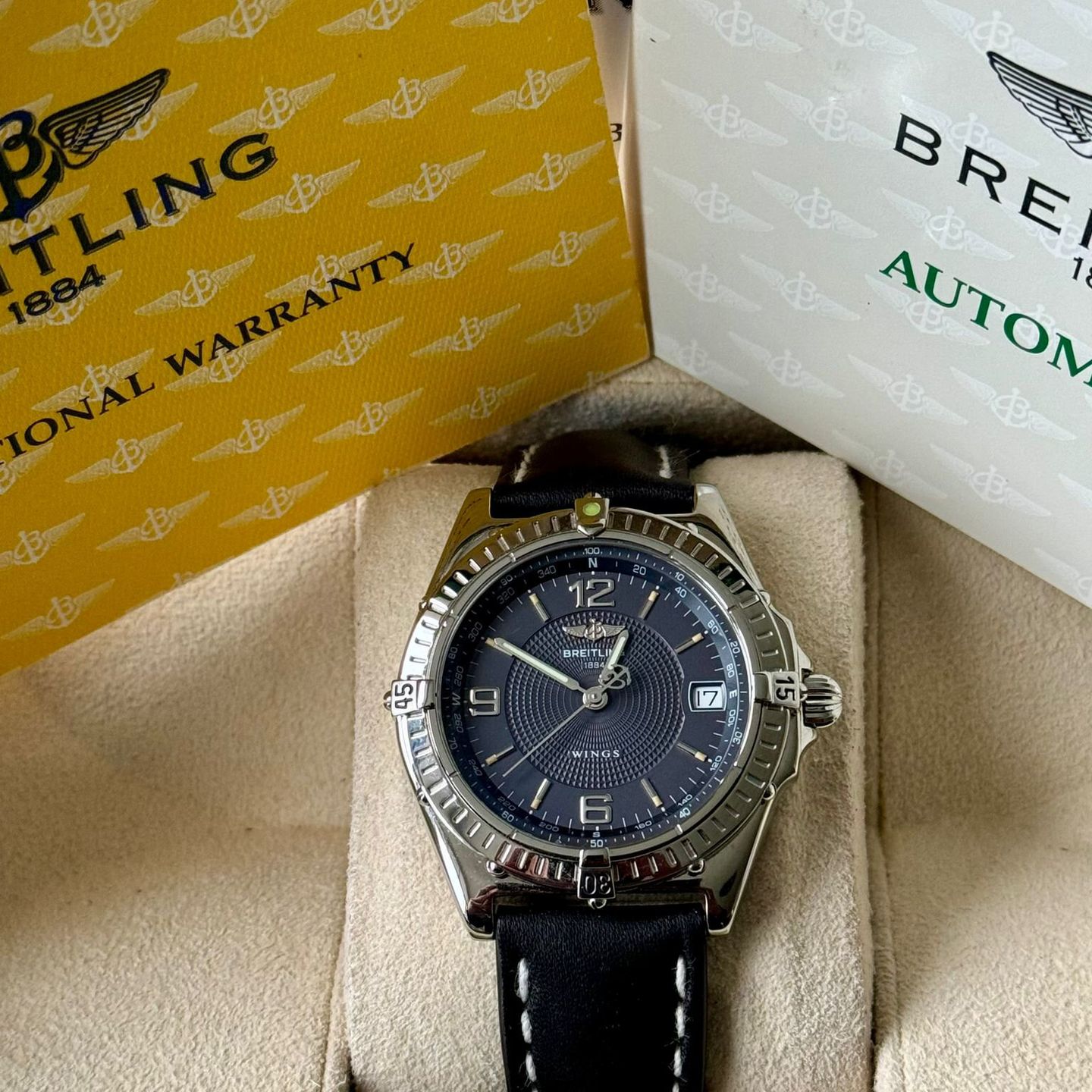 Breitling Windrider A10050 (1998) - Grey dial 38 mm Steel case (7/7)