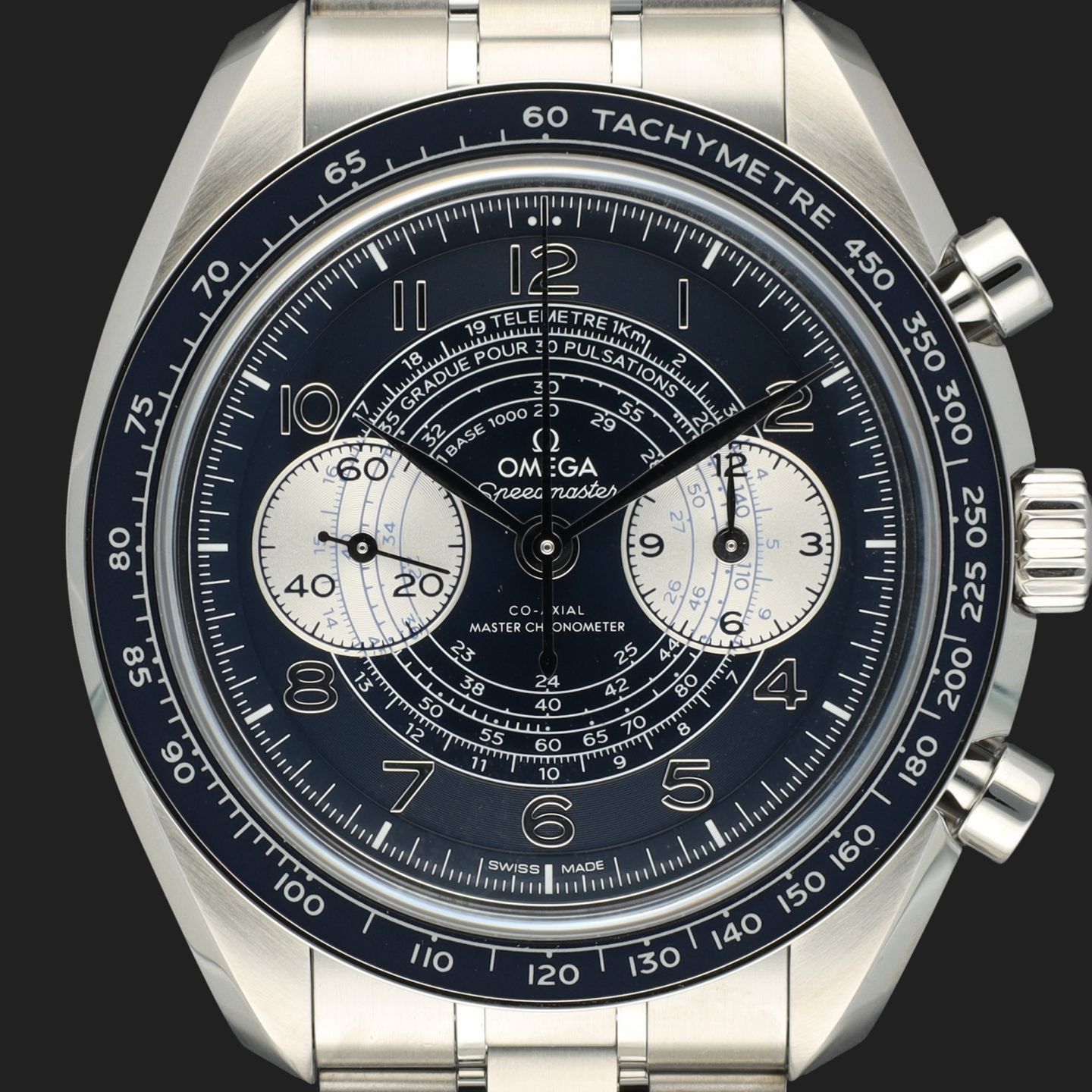 Omega Speedmaster Chronoscope 329.30.43.51.03.001 (2021) - Blue dial 43 mm Steel case (2/8)