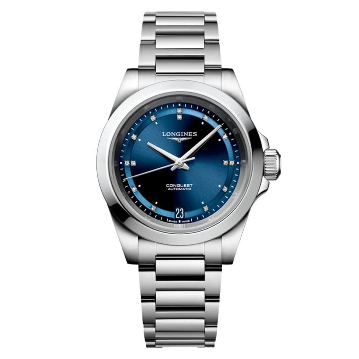 Longines Conquest L3.430.4.97.6 (2024) - Blauw wijzerplaat 34mm Staal (1/1)