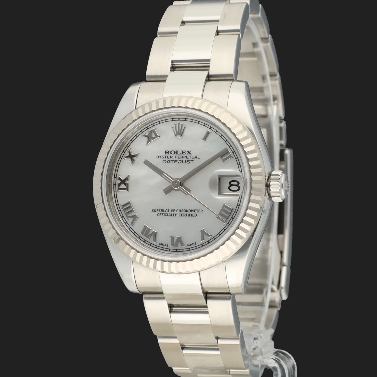 Rolex Datejust 31 178274 (2008) - Wit wijzerplaat 31mm Staal (1/8)