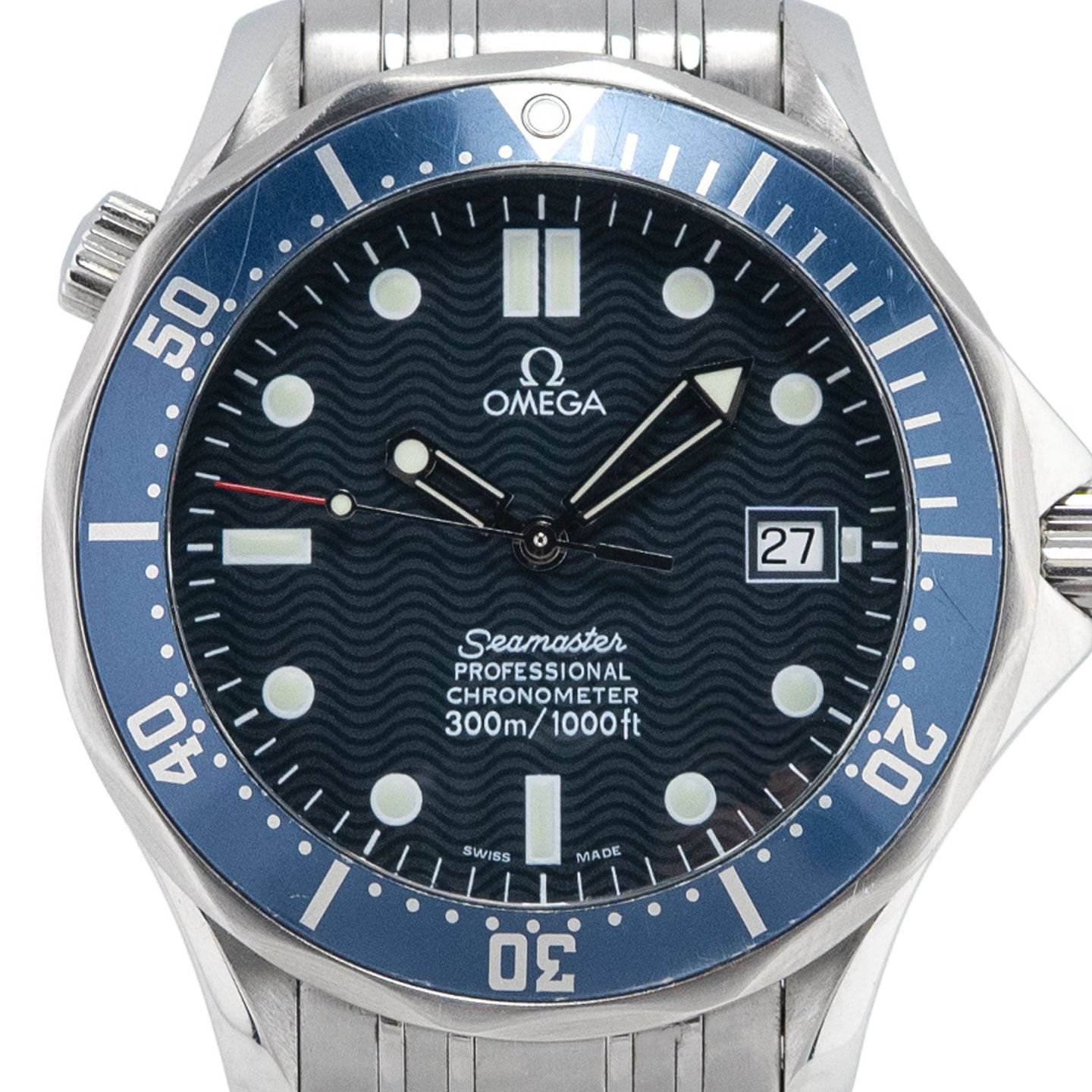 Omega Seamaster Diver 300 M 2531.80.00 (2004) - Blauw wijzerplaat 41mm Staal (2/8)