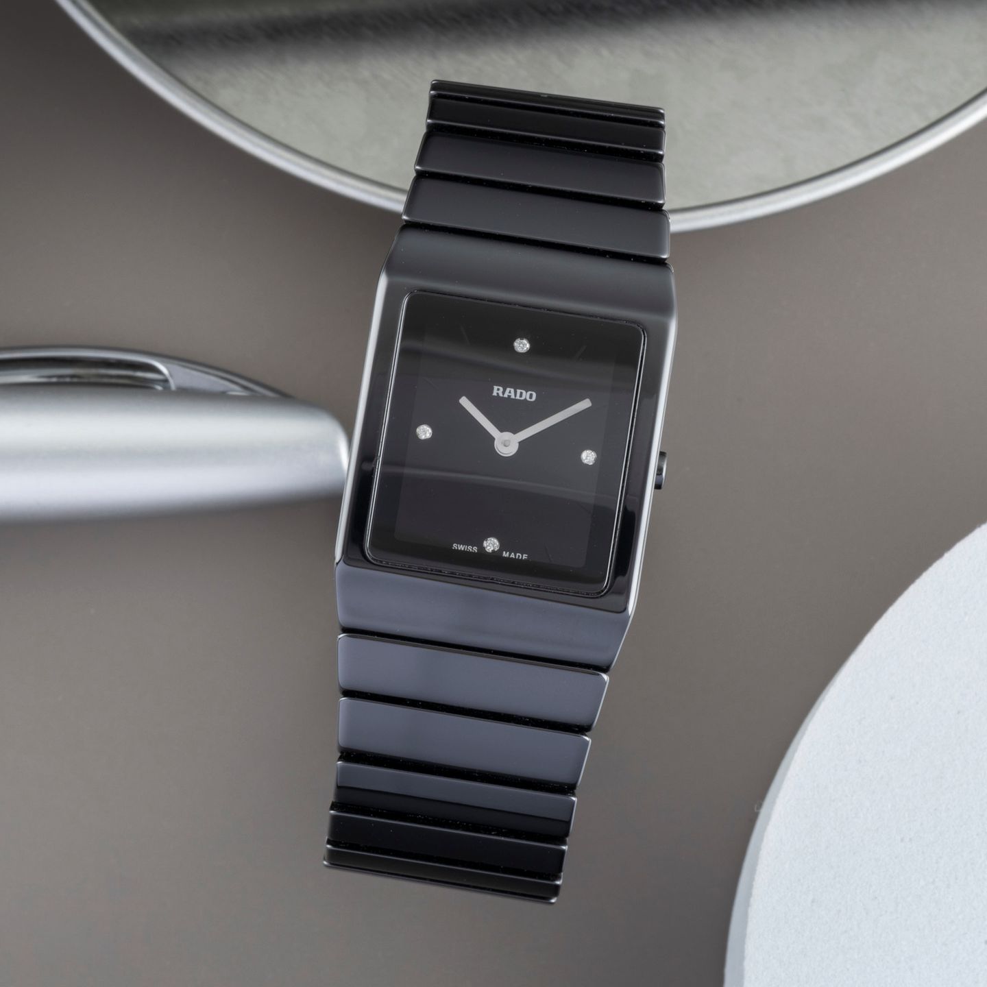 Rado Ceramica R21702722 (2022) - Black dial 23 mm Ceramic case (1/8)