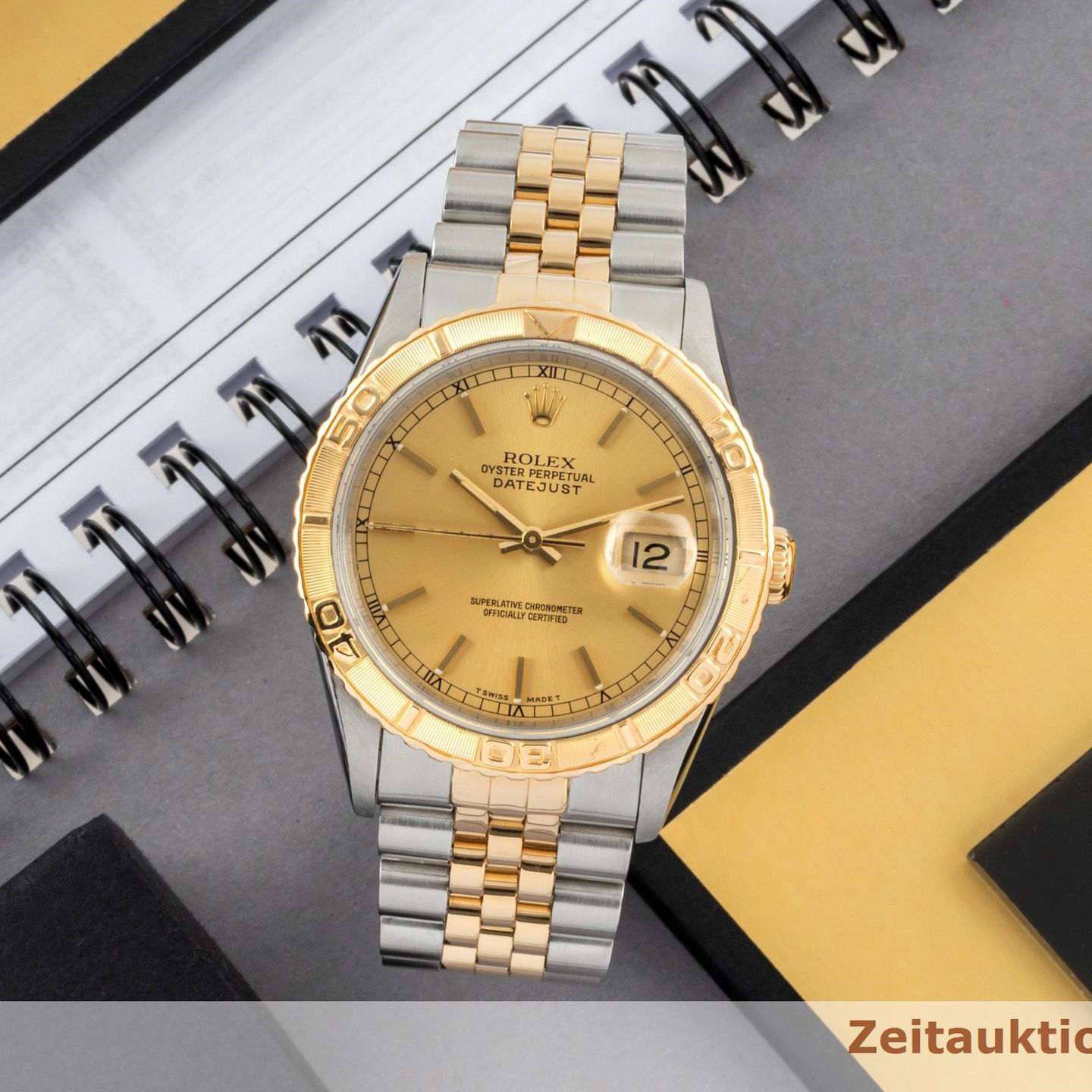Rolex Datejust Turn-O-Graph 116263 (1990) - 36mm Goud/Staal (1/8)