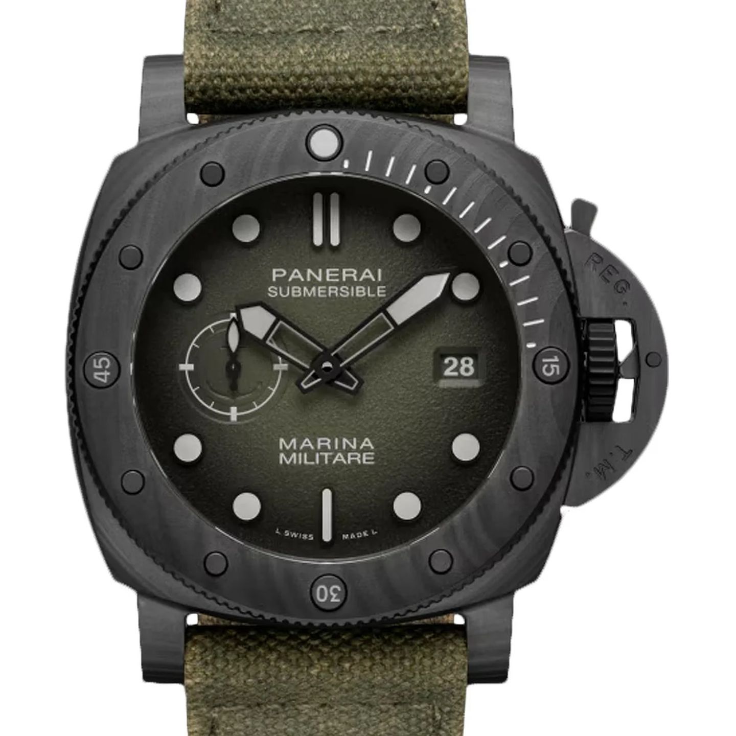 Panerai Submersible PAM01698 (2026) - Green dial 44 mm Carbon case (1/1)