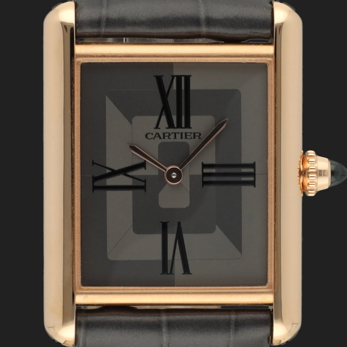 Cartier Tank Louis Cartier WGTA0092 (2022) - Grijs wijzerplaat 26mm Roségoud (2/8)