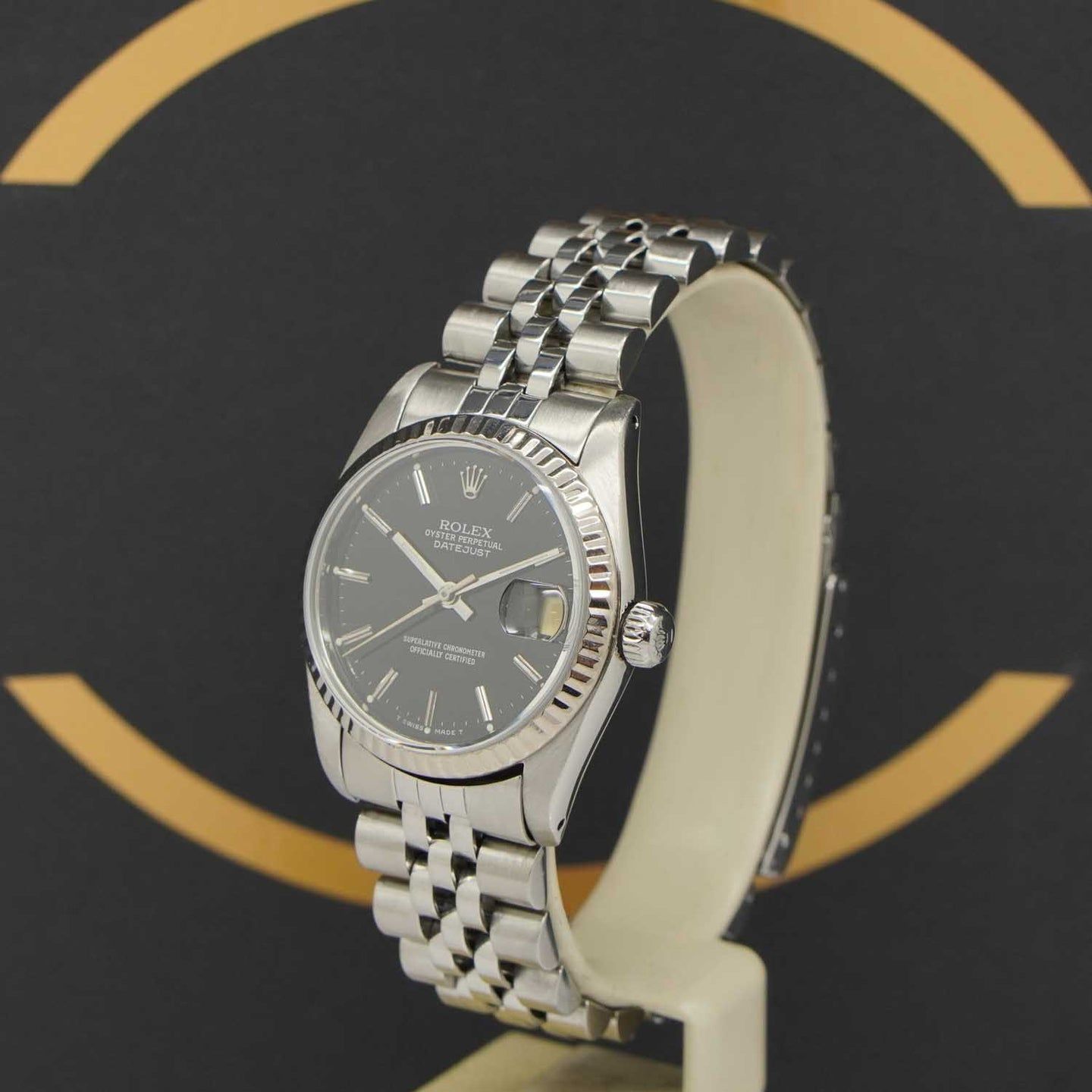 Rolex Datejust 31 68274 (1986) - Zwart wijzerplaat 31mm Staal (3/7)