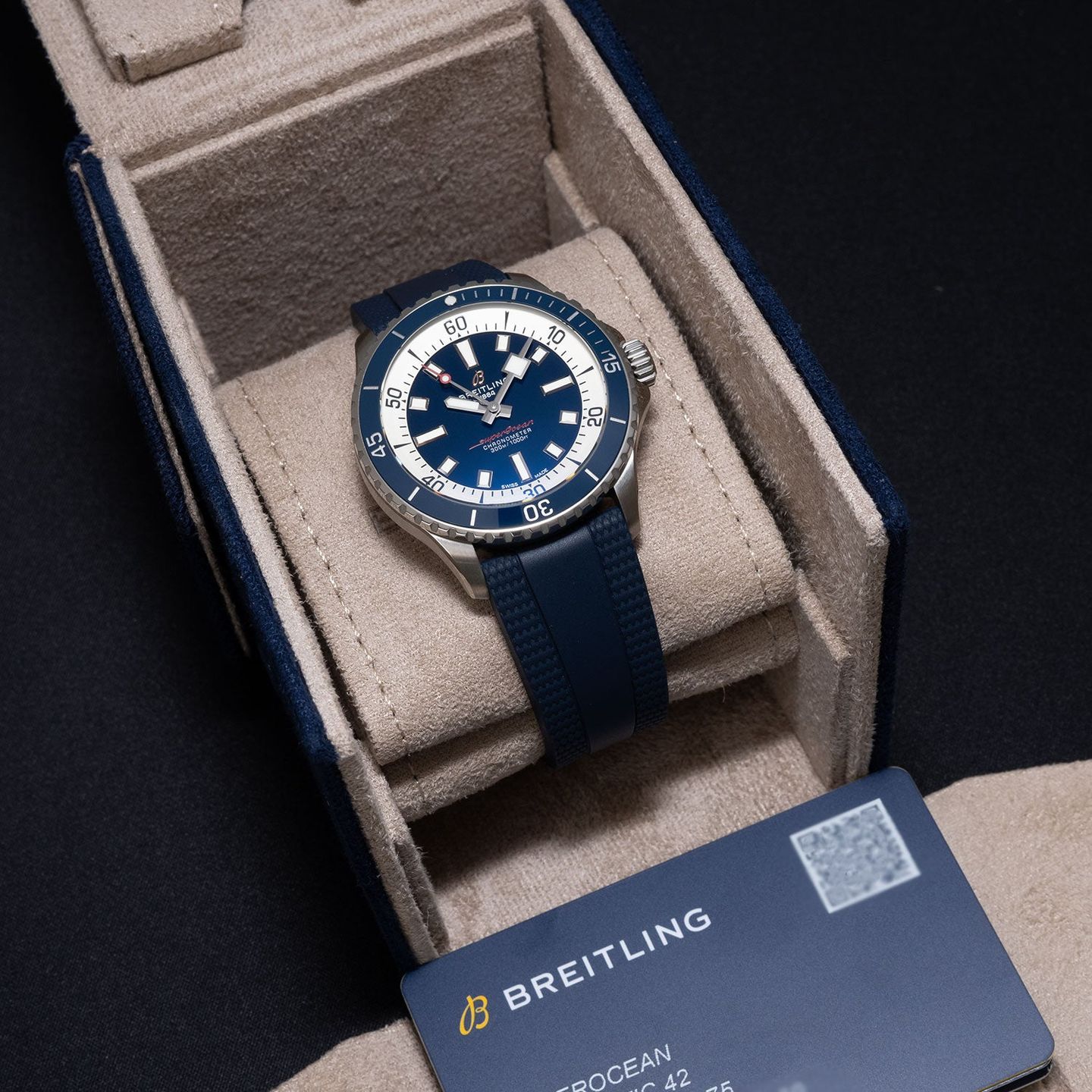 Breitling Superocean 42 A17375 (Unknown (random serial)) - Blue dial 42 mm Steel case (5/5)