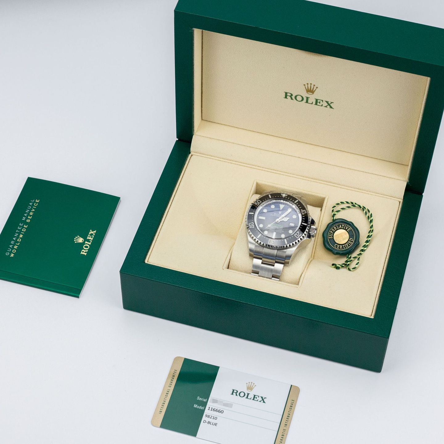 Rolex Sea-Dweller Deepsea 116660 (2018) - Blauw wijzerplaat 44mm Staal (2/6)