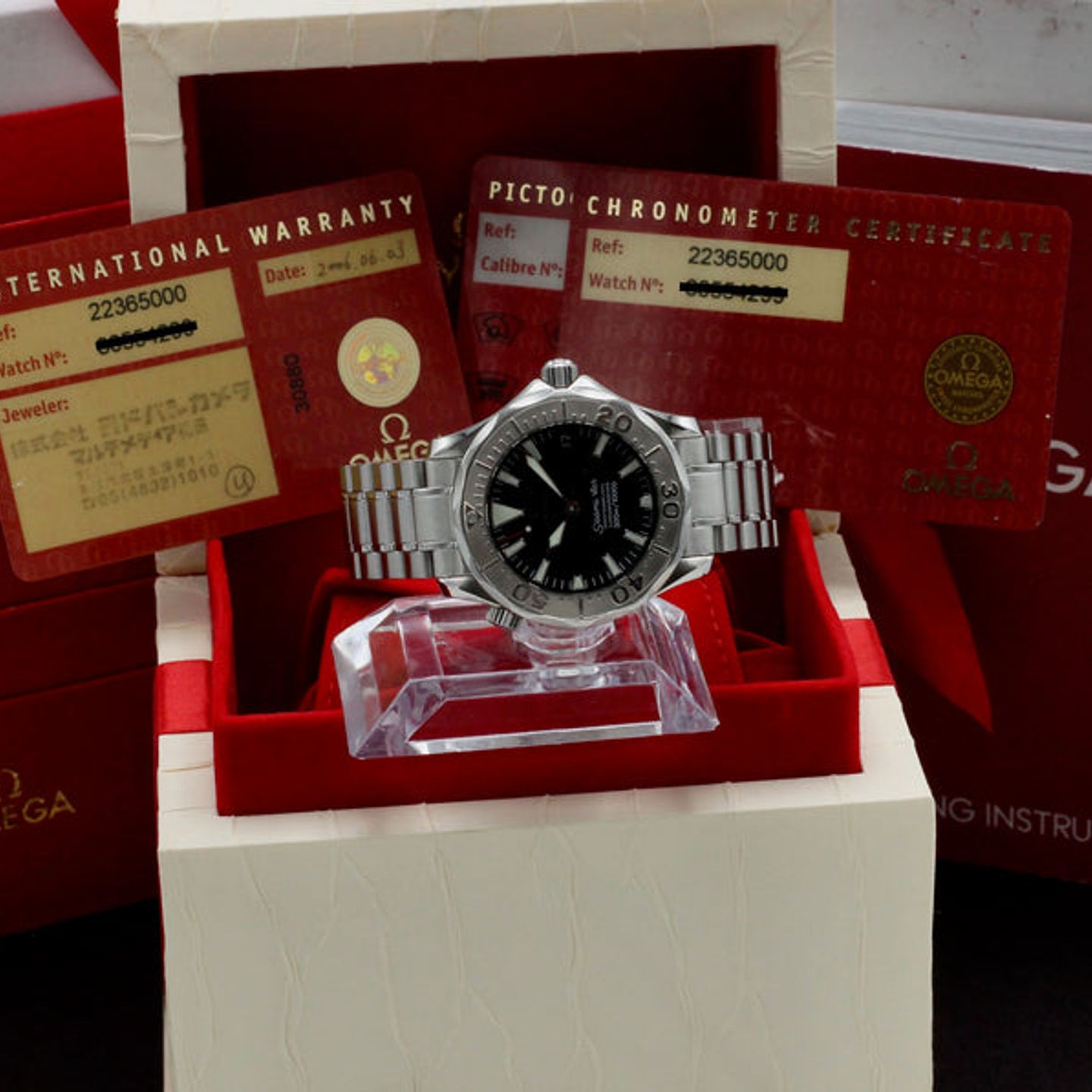 Omega Seamaster Diver 300 M 2236.50.00 (2006) - Zwart wijzerplaat 36mm Staal (3/7)