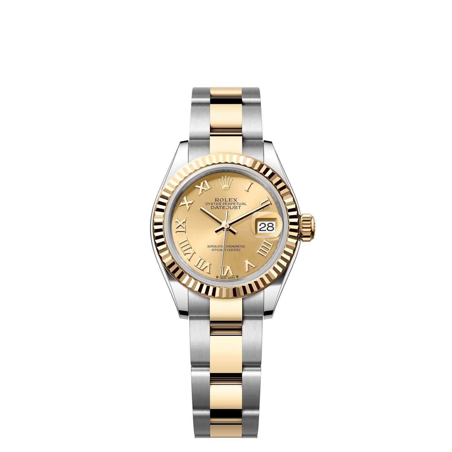 Rolex Lady-Datejust 279173 (2024) - Champagne dial 28 mm Gold/Steel case (1/1)