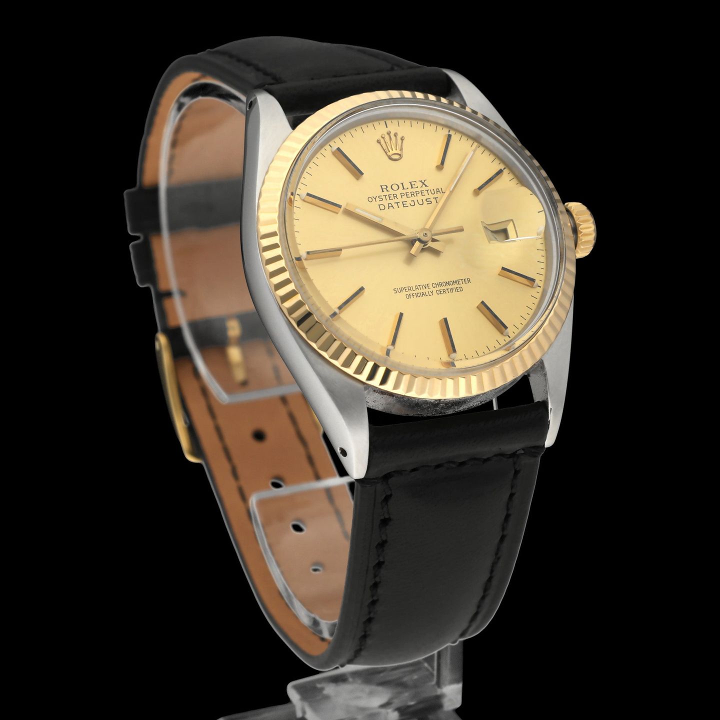 Rolex Datejust 36 16013 (1979) - Champagne wijzerplaat 36mm Goud/Staal (3/7)