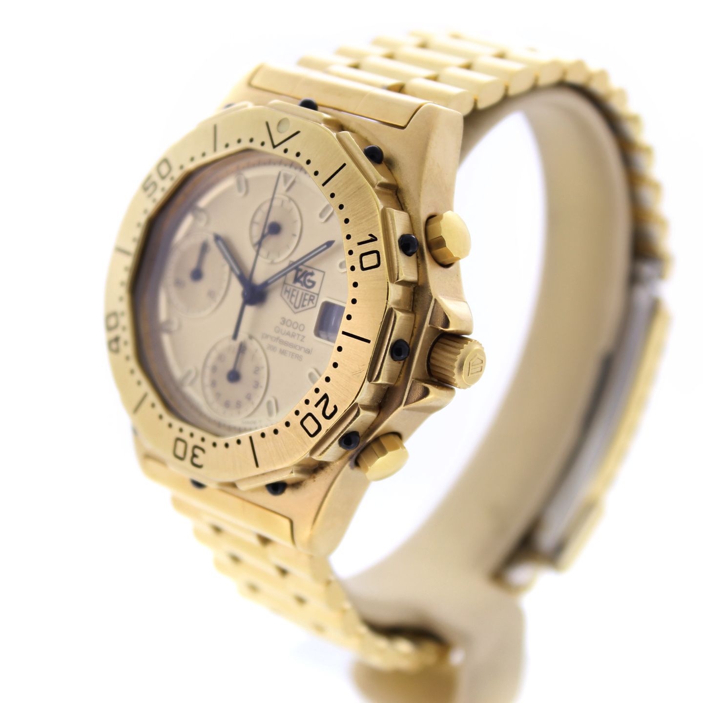 TAG Heuer Vintage 237.406 (Unknown (random serial)) - Gold dial 38 mm Steel case (5/7)