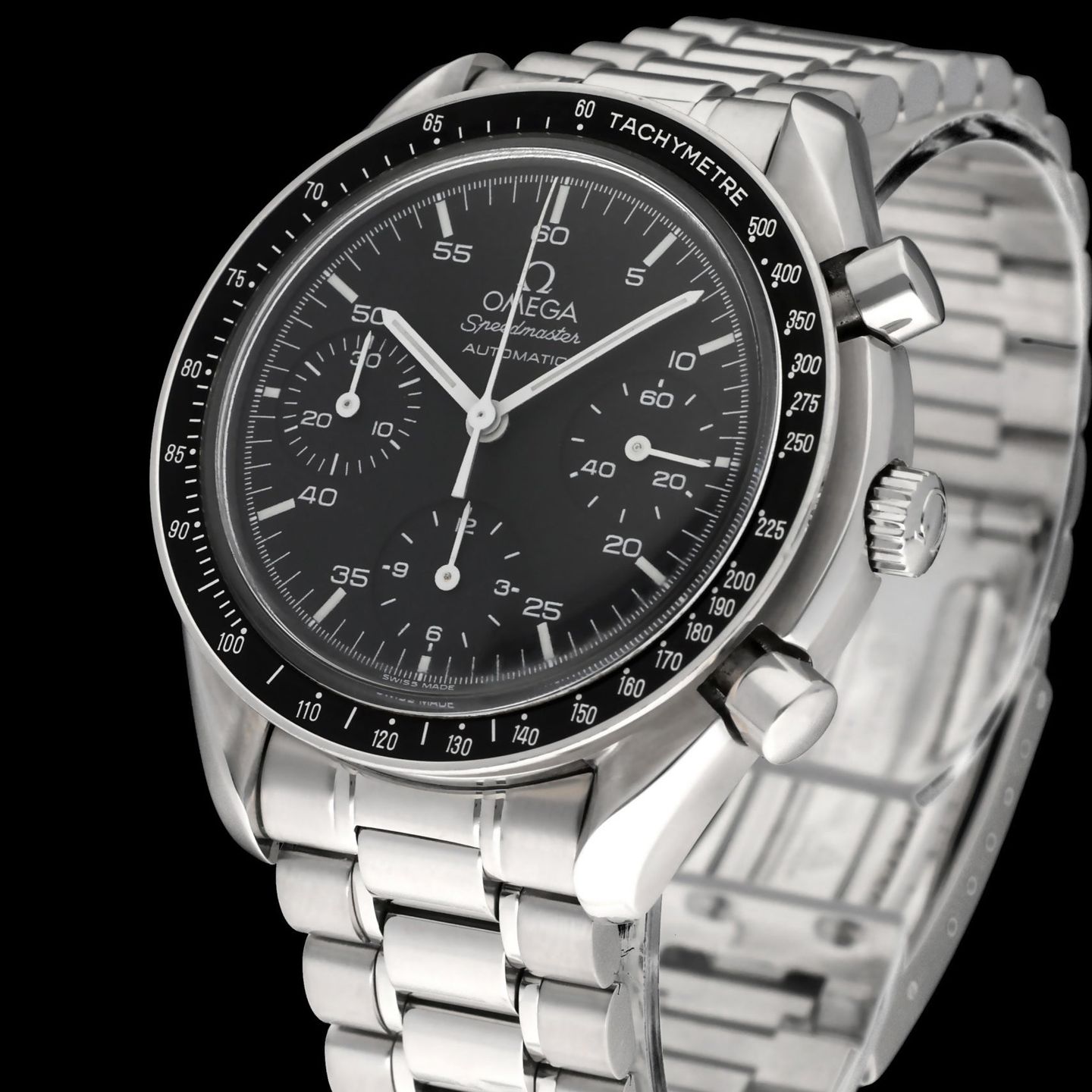 Omega Speedmaster Reduced 3510.50.00 (1998) - Black dial 39 mm Steel case (7/8)