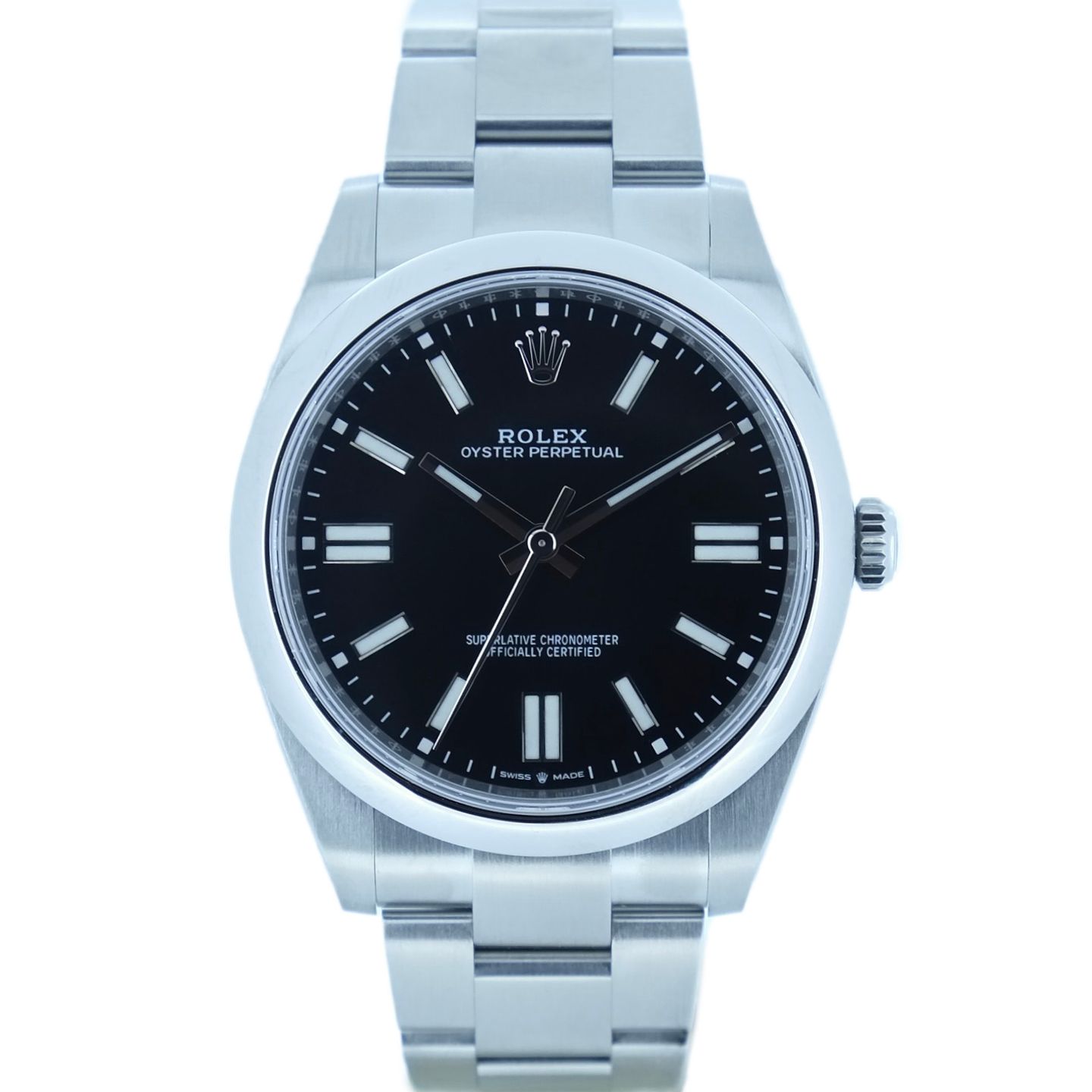 Rolex Oyster Perpetual 41 124300 (2024) - Zwart wijzerplaat 41mm Staal (1/6)