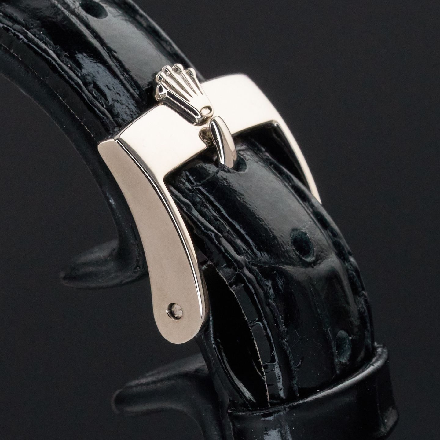 Rolex Cellini 6111 (2011) - Zwart wijzerplaat 26mm Witgoud (7/7)