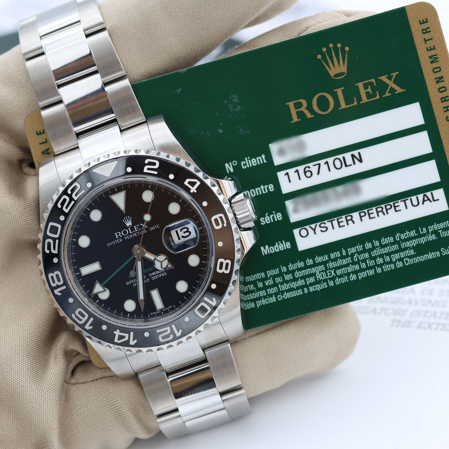 Rolex GMT-Master II 116710LN (Unknown (random serial)) - Black dial 40 mm Steel case (5/8)