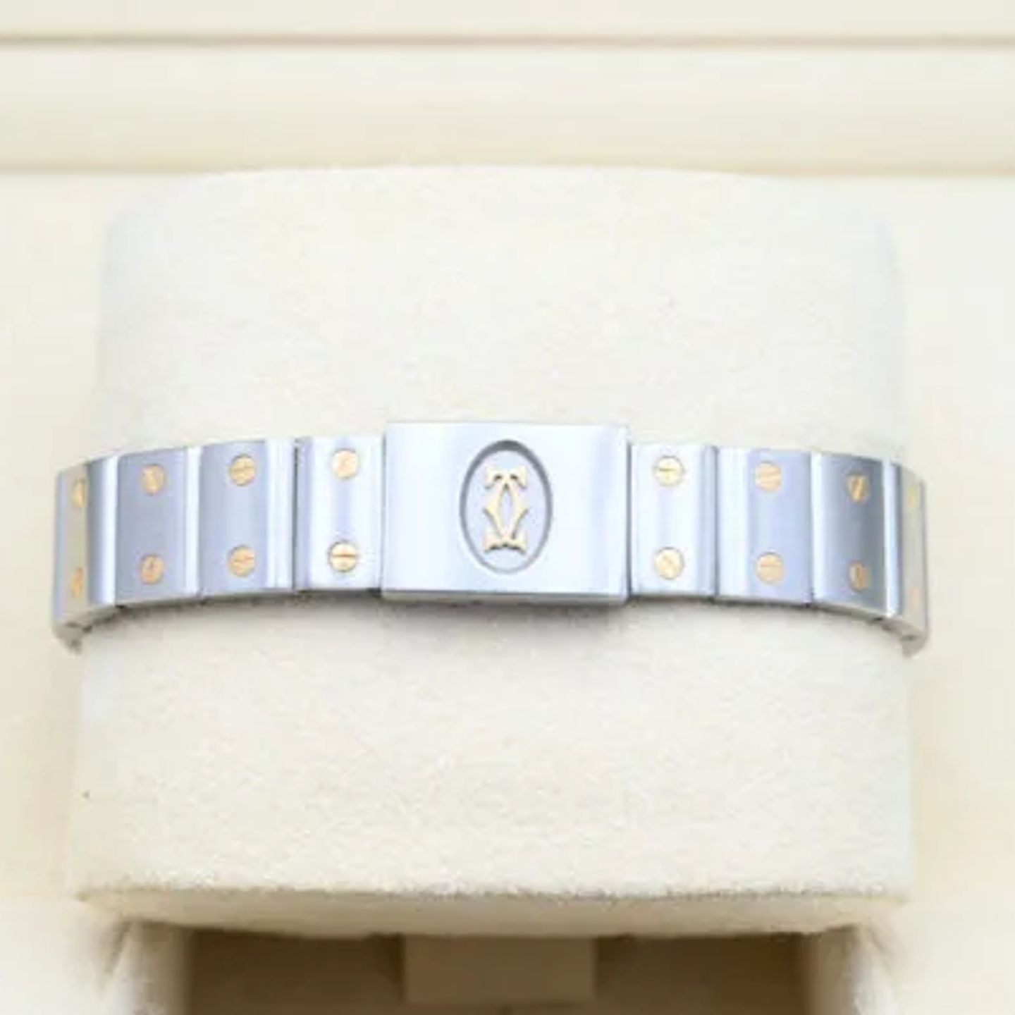 Cartier Santos Galbée 1057930 (Onbekend (willekeurig serienummer)) - Wit wijzerplaat 24mm Goud/Staal (6/8)