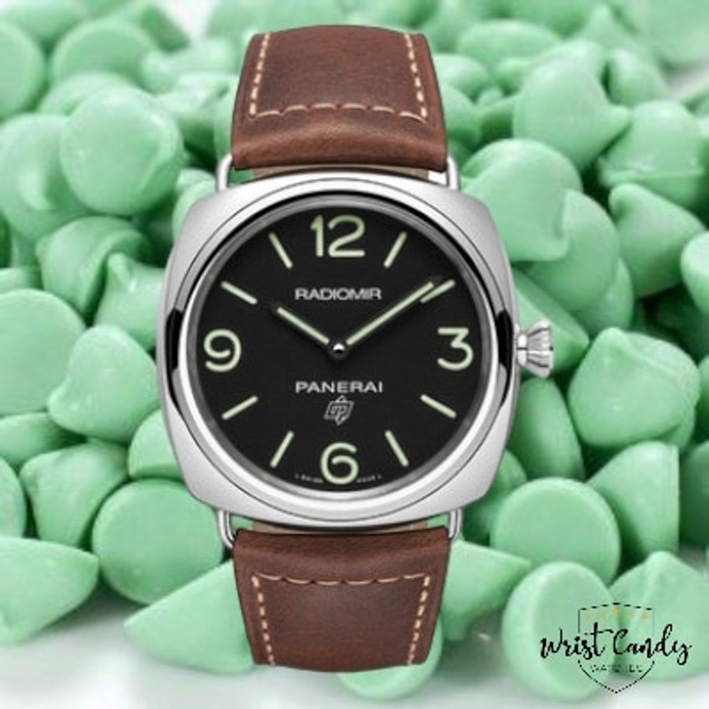 Panerai Radiomir PAM00753 (2021) - Zwart wijzerplaat 45mm Staal (1/8)