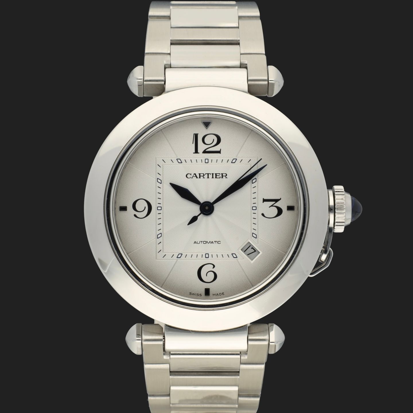 Cartier Pasha WSPA0009 (2022) - Silver dial 41 mm Steel case (3/8)