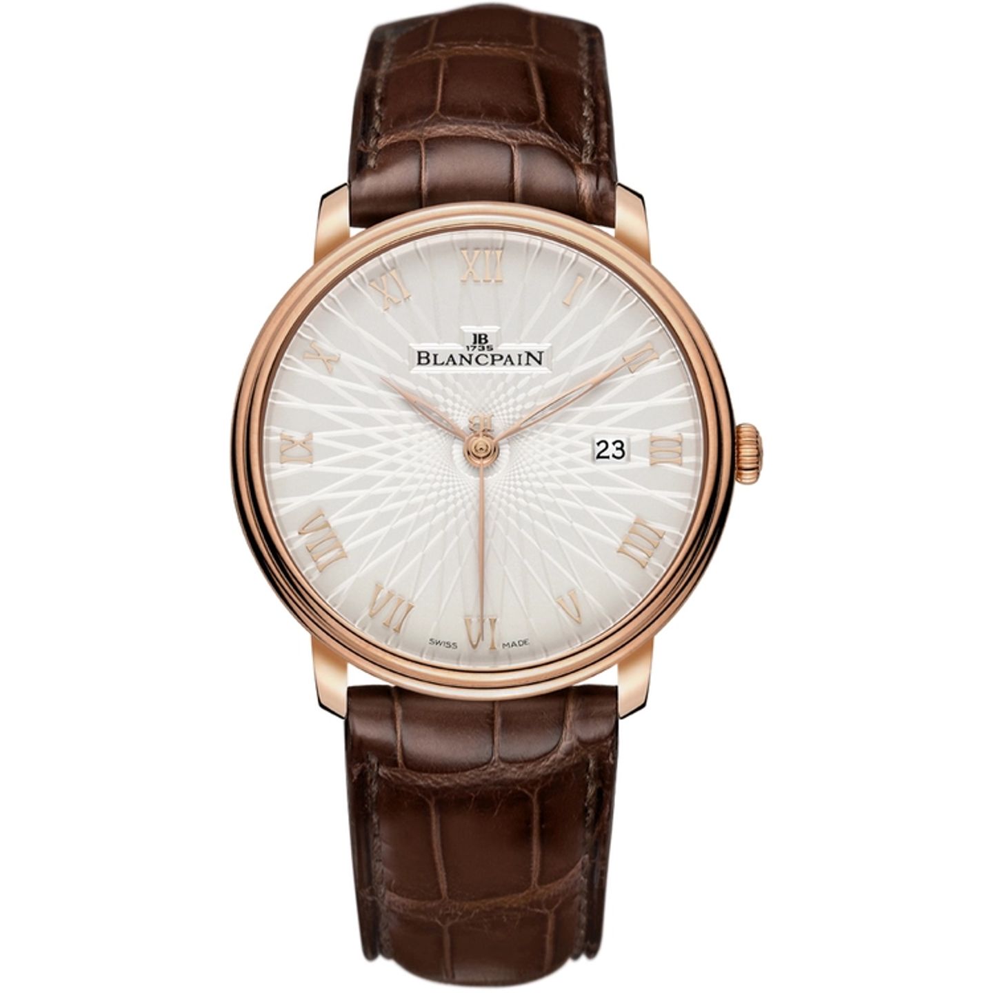 Blancpain Villeret Ultra-Slim 6651C-3642-55A (2026) - Zilver wijzerplaat 41mm Roodgoud (1/1)