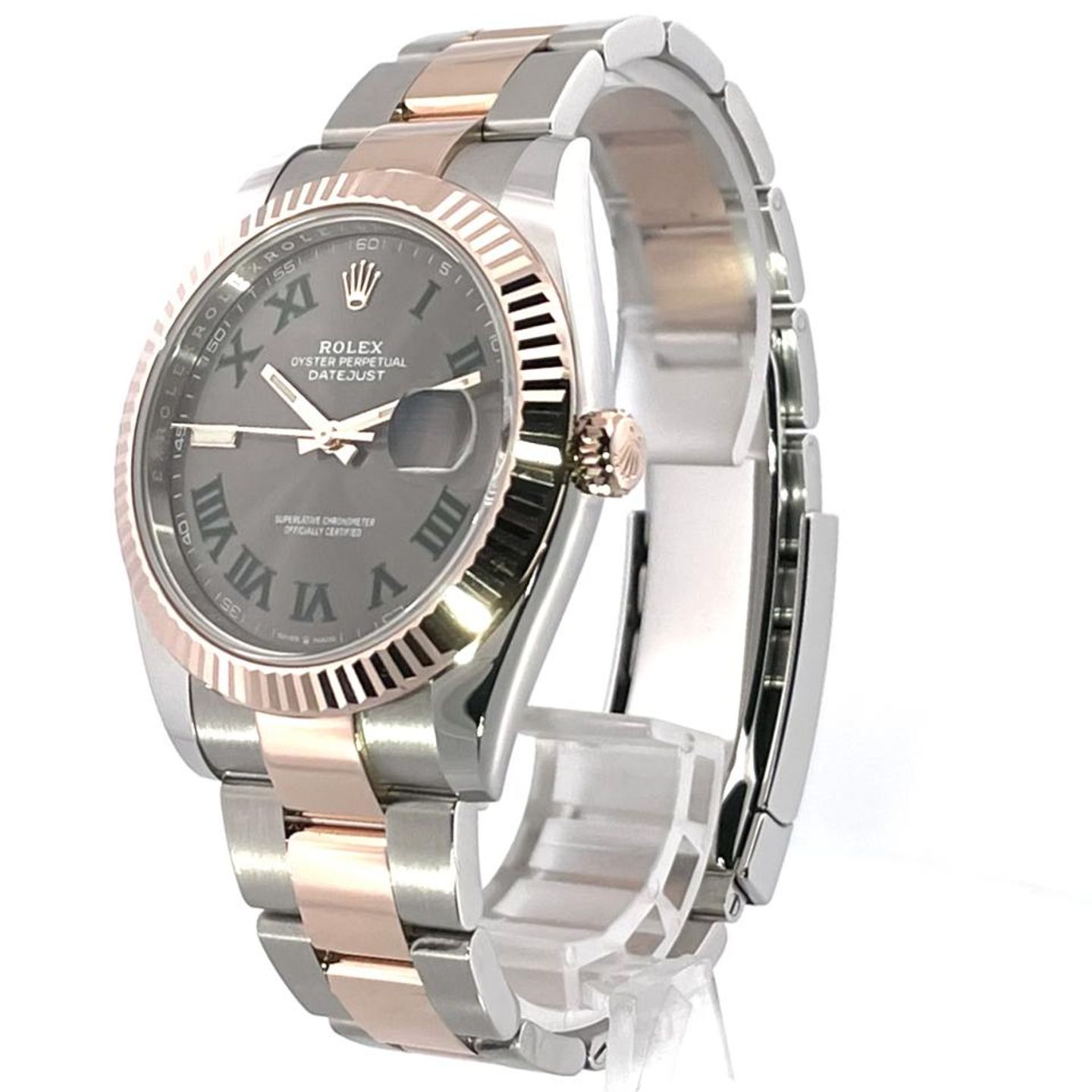 Rolex Datejust 41 126331 (2023) - Grey dial 41 mm Gold/Steel case (3/8)